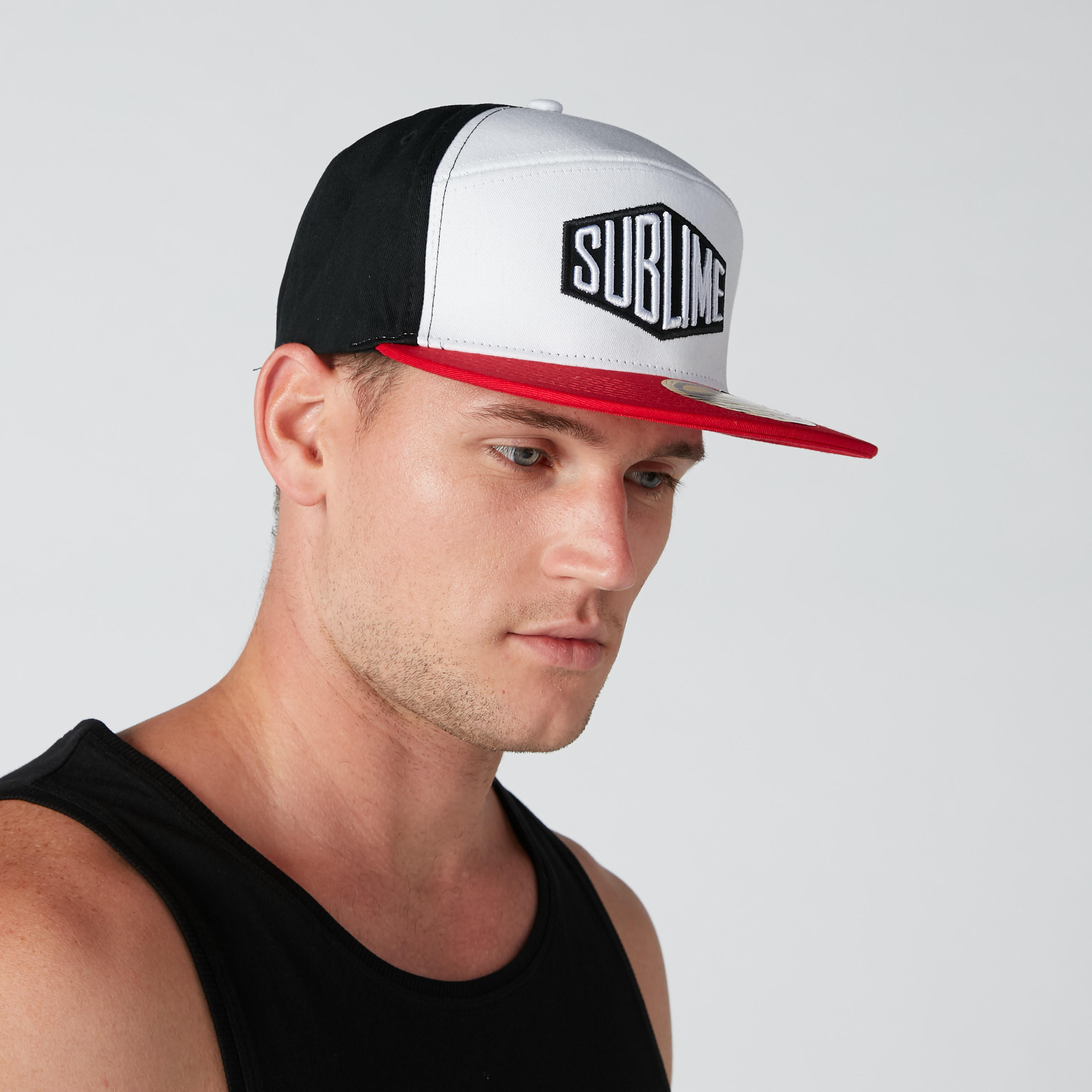 Applique Detail Cap with Snap Closure-men-caps-image-2