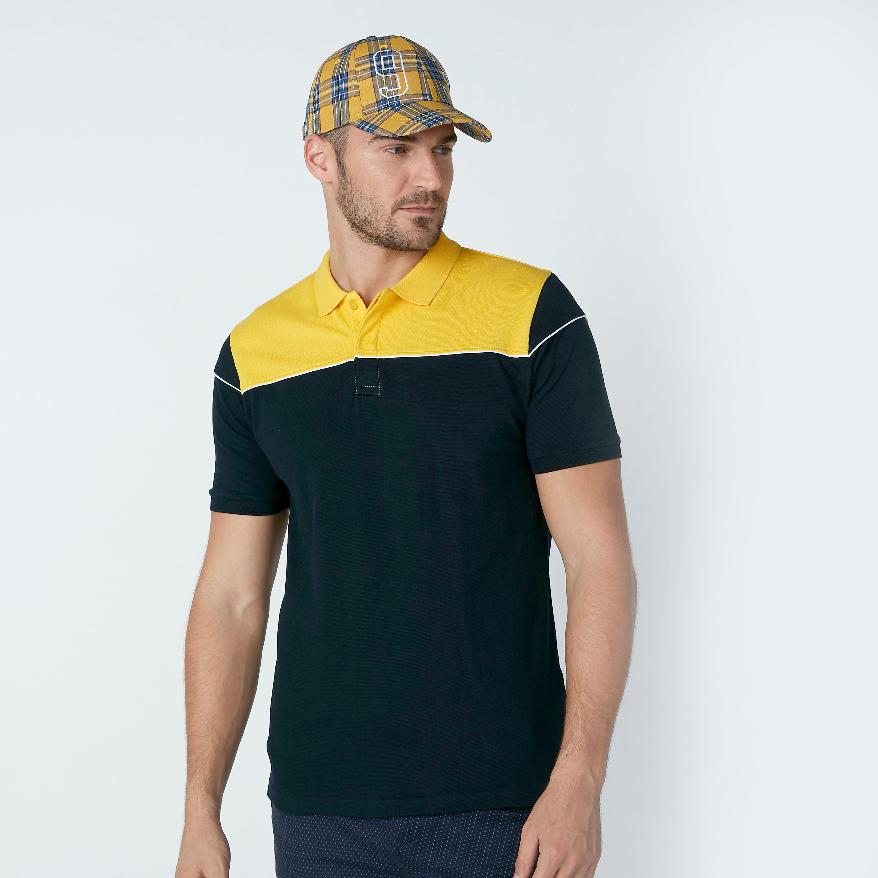 قبعة كاب كاروهات مطرّزة-men-caps-image-2