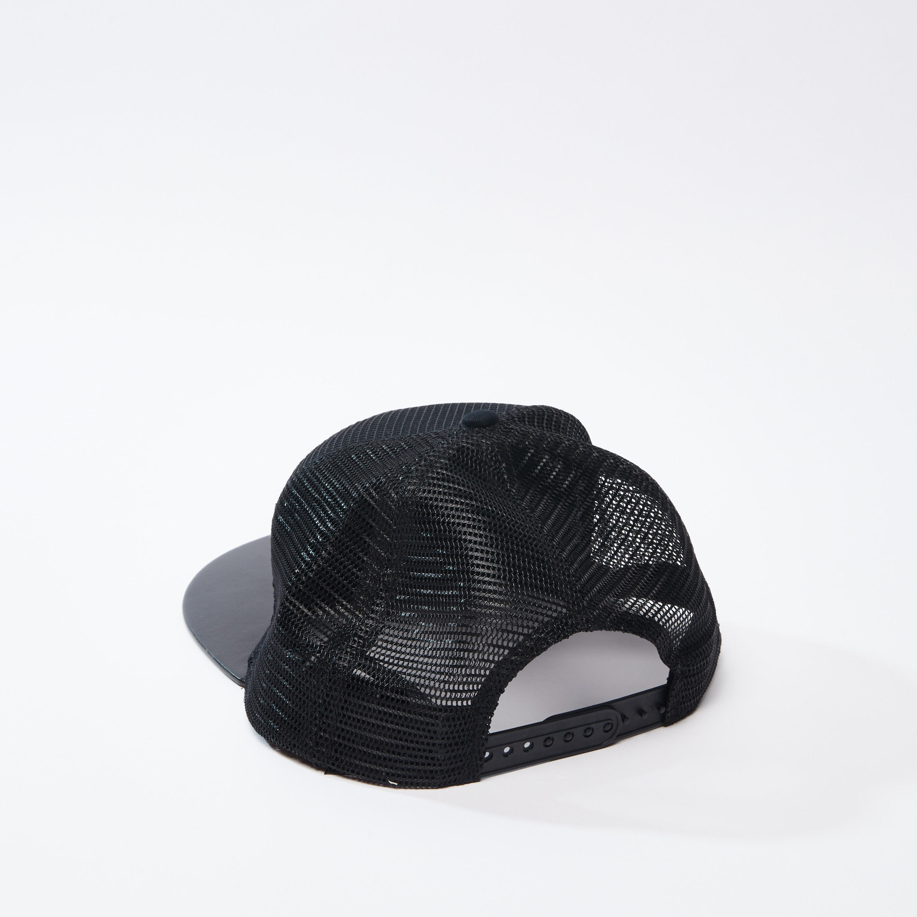 Textured Cap with Snap Closure-men-caps-image-3