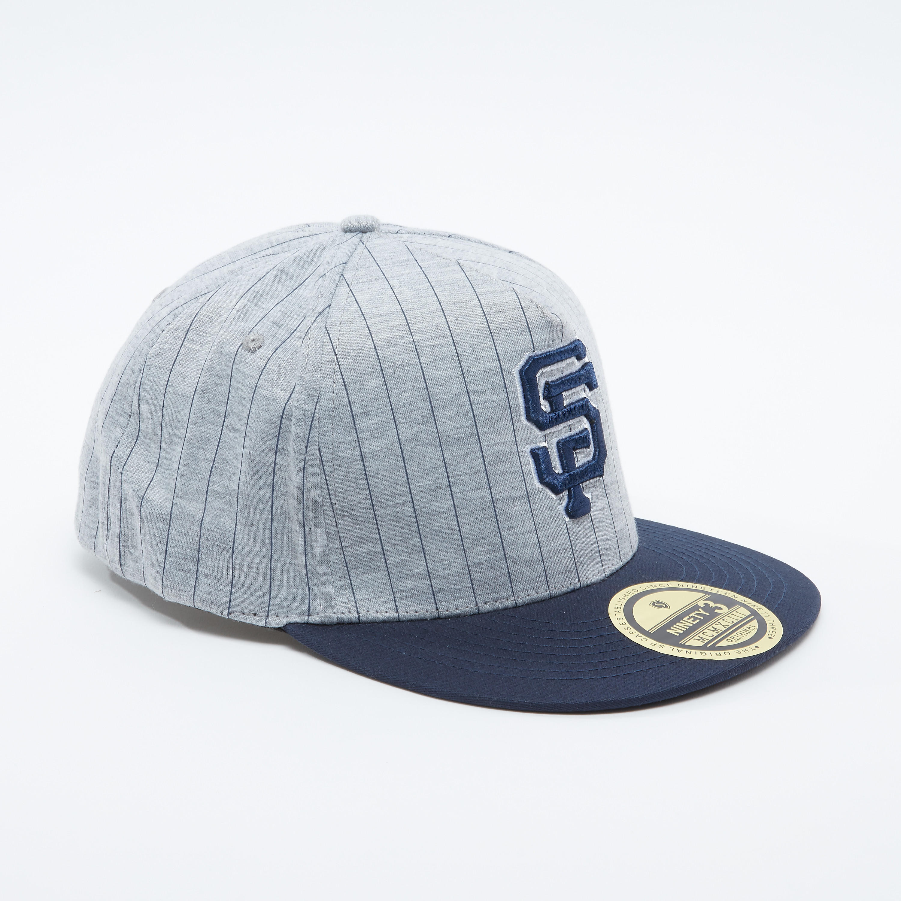 Striped Cap with Snap Closure-men-caps-image-1