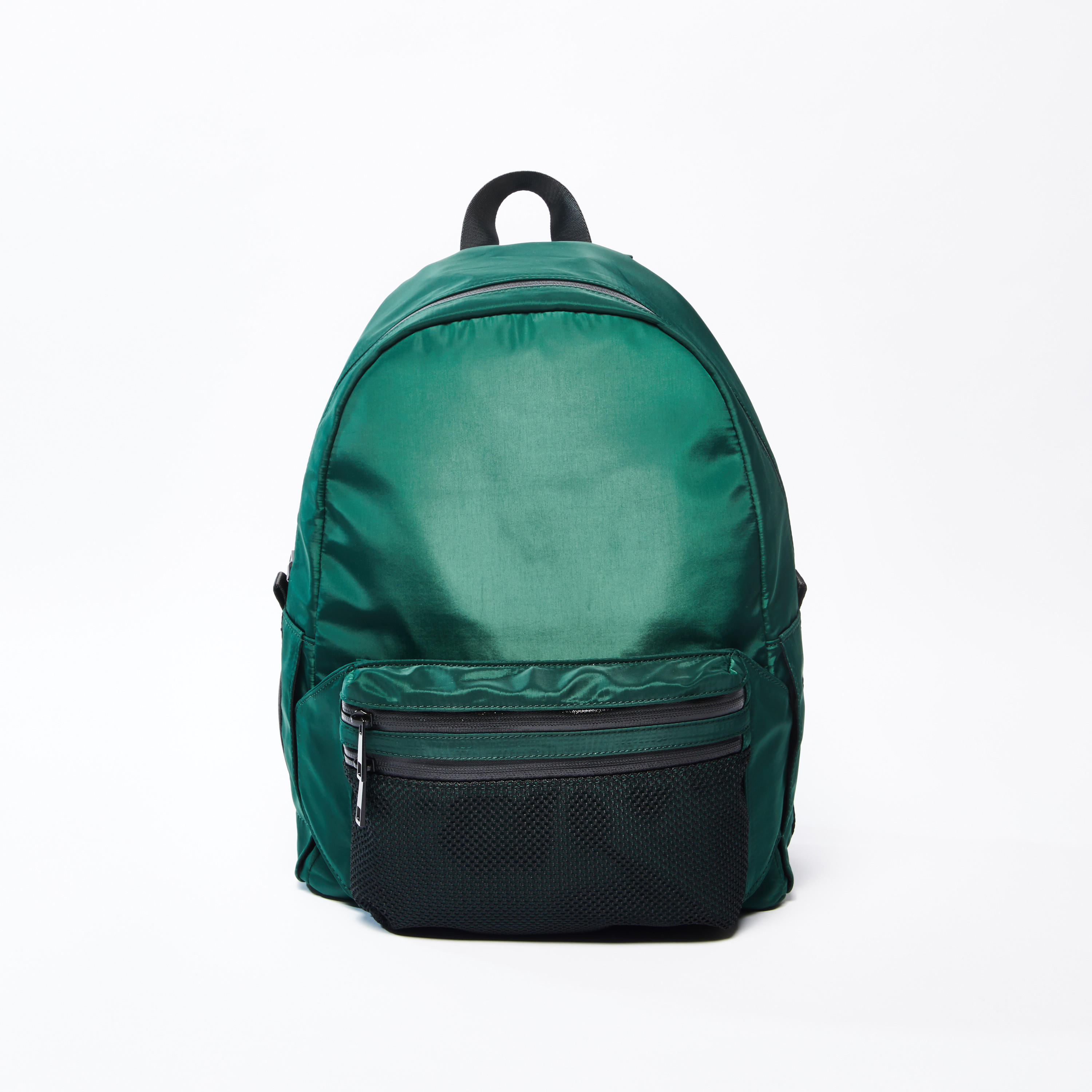 Plain Backpack with Zip Closure and Adjustable Backstraps-men-bags-image-1