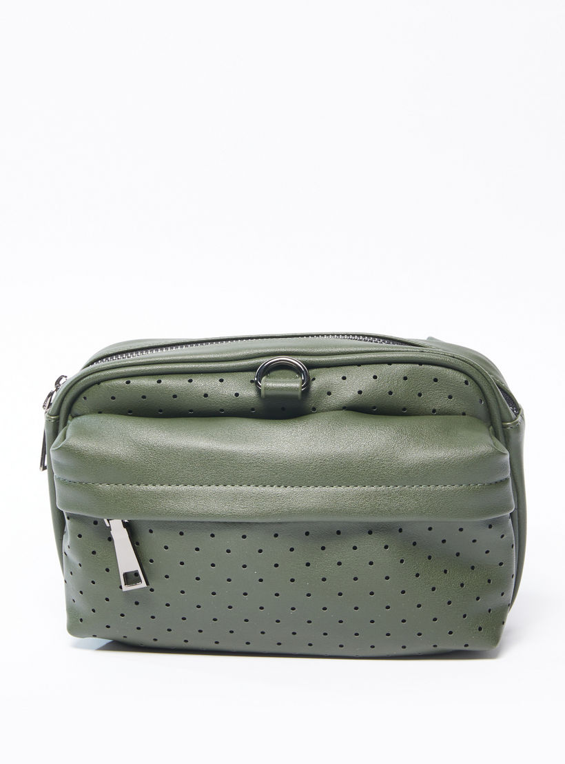 حقيبة خصر مثقّبة بإبزيم إغلاق-men-bags-image-2