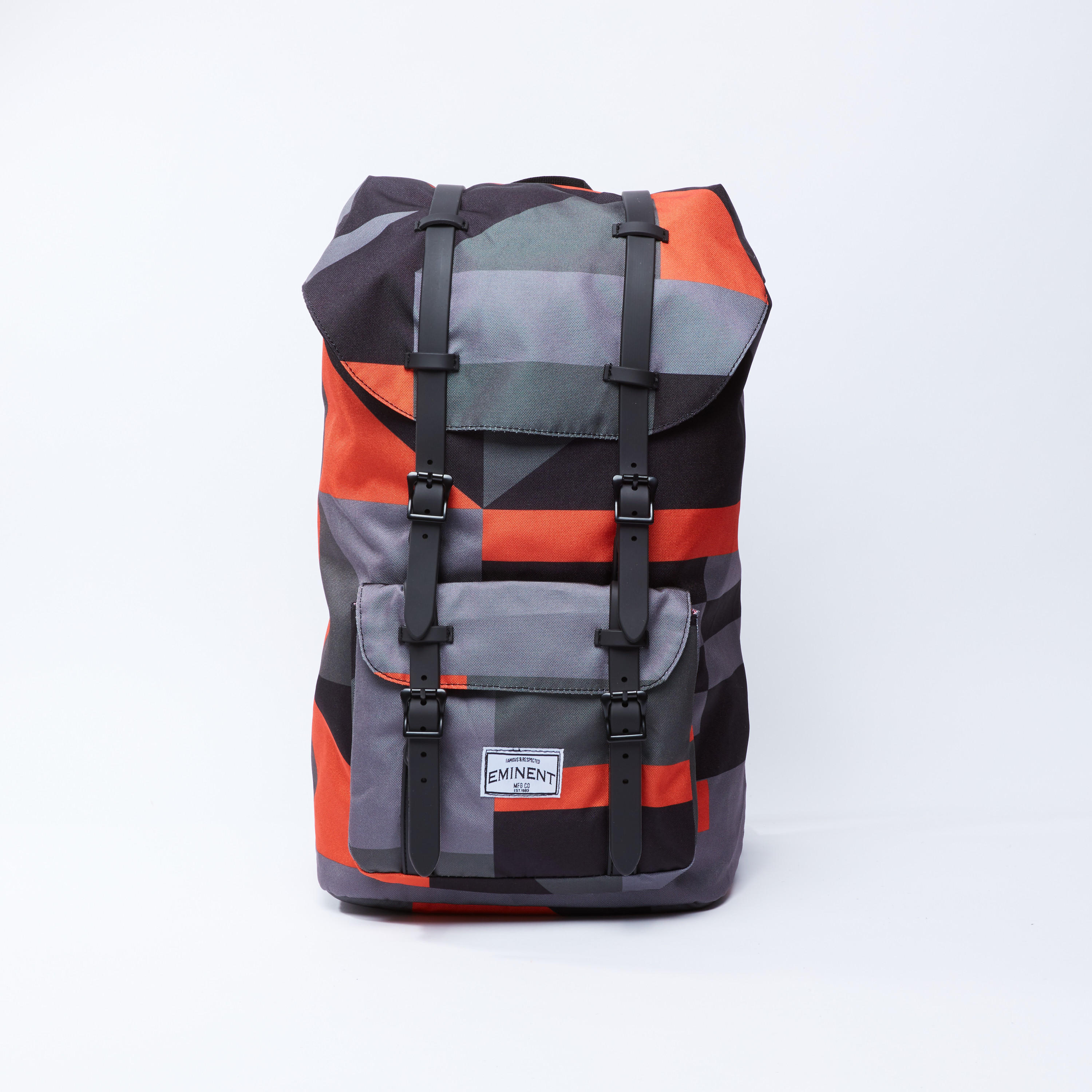حقيبة ظهر كاروهات بسحاب إغلاق وحمالات قابلة للتعديل ومقبض علوي-men-bags-image-1