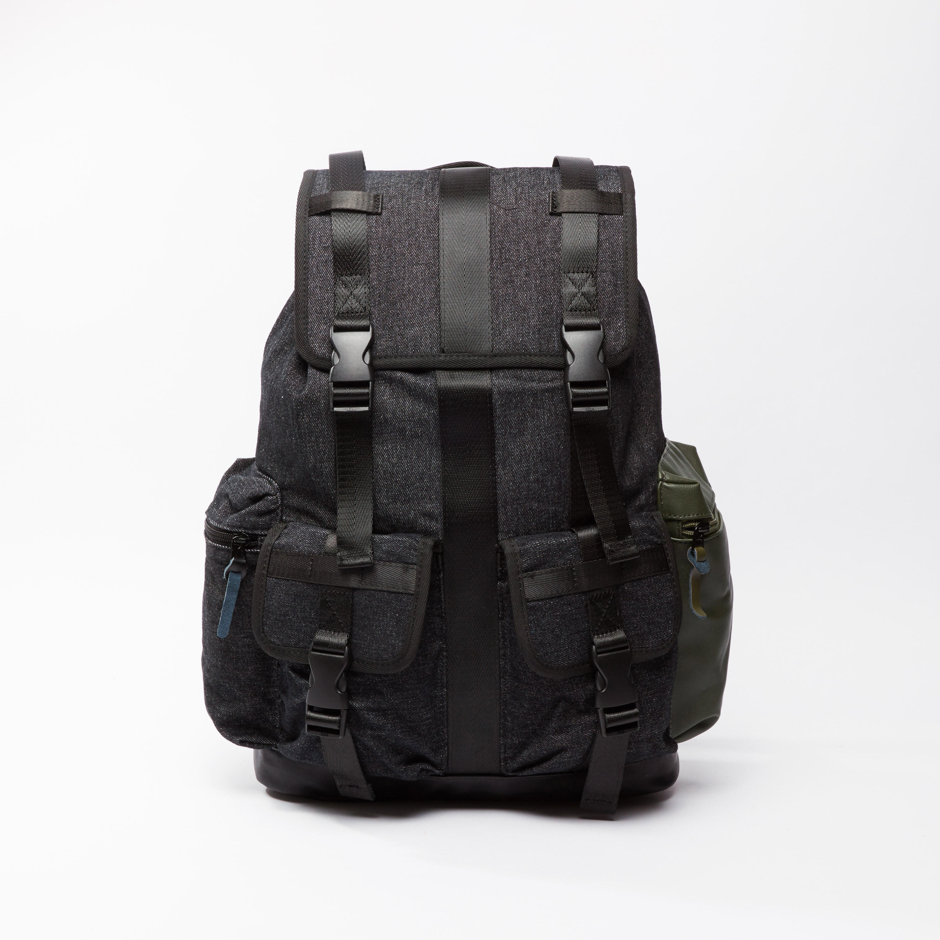 Textured Backpack with Flap-men-bags-image-1
