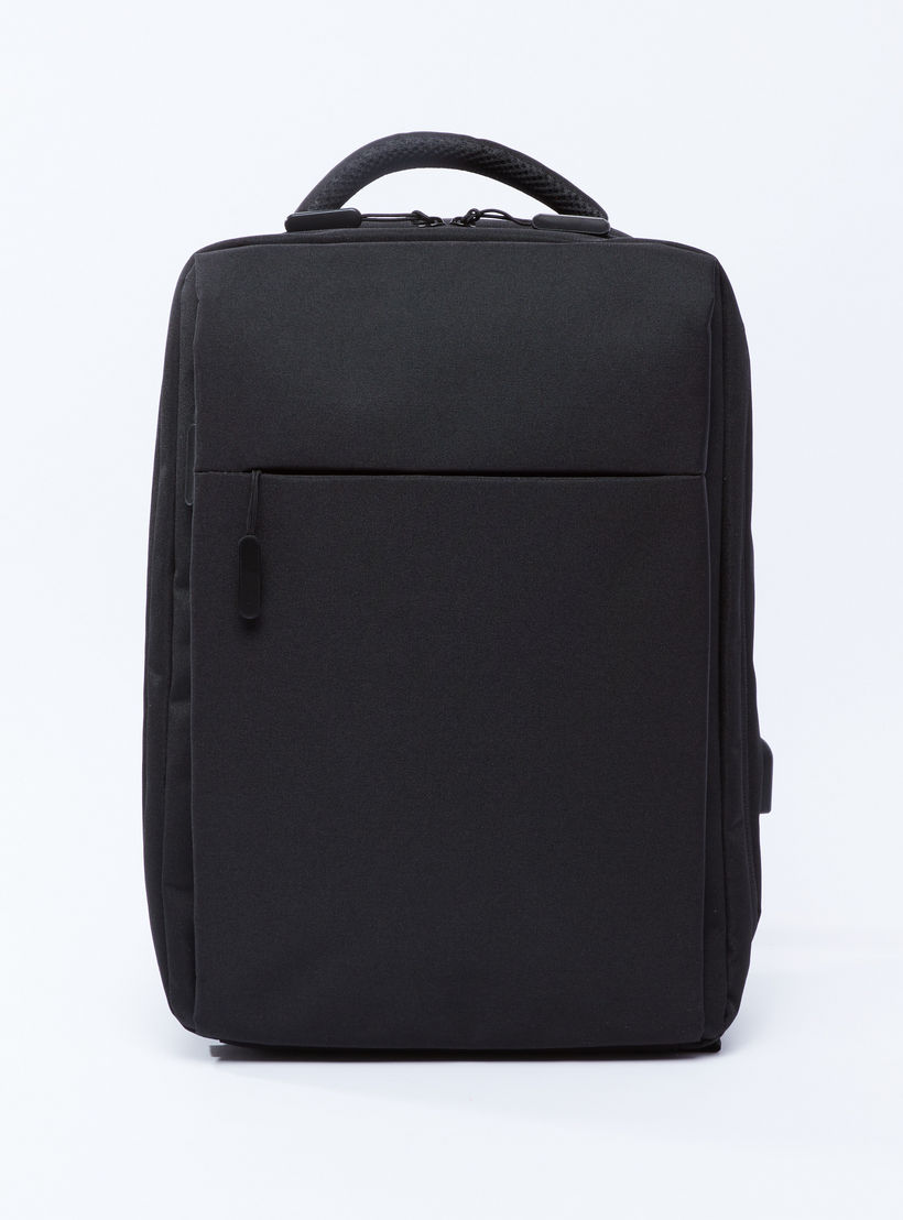 Backpack with Adjustable Shoulder Straps and Laptop Compartment-men-bags-image-1