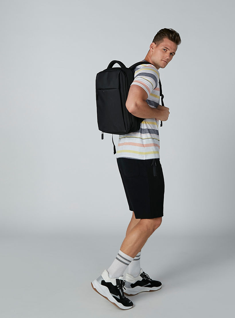 Backpack with Adjustable Shoulder Straps and Laptop Compartment-men-bags-image-2