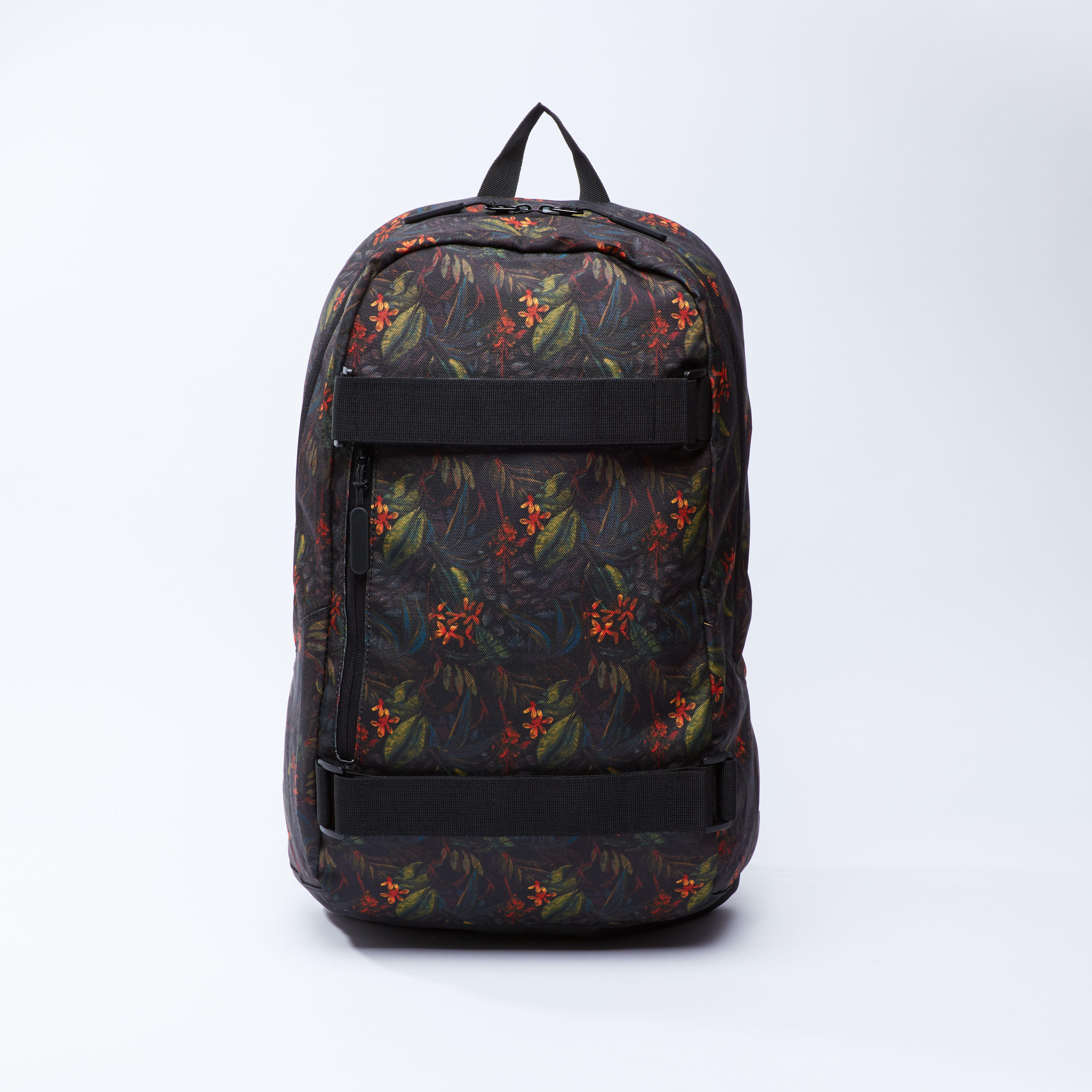 Floral Printed Backpack with Zip Closure-men-bags-image-1