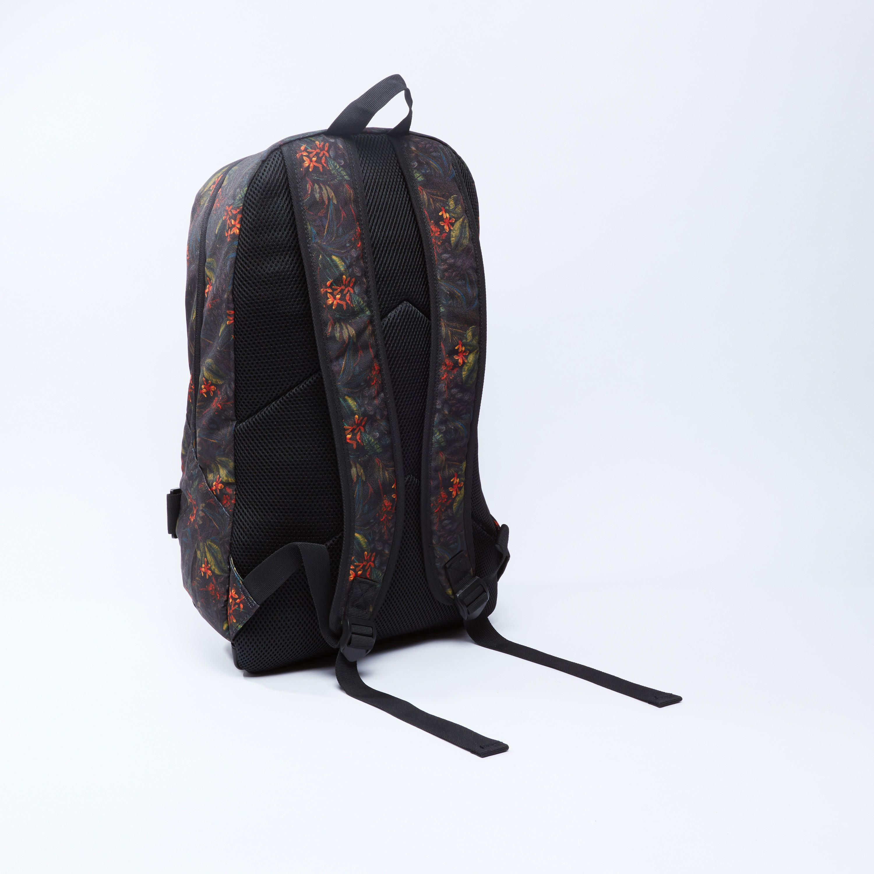 Floral Printed Backpack with Zip Closure-men-bags-image-3