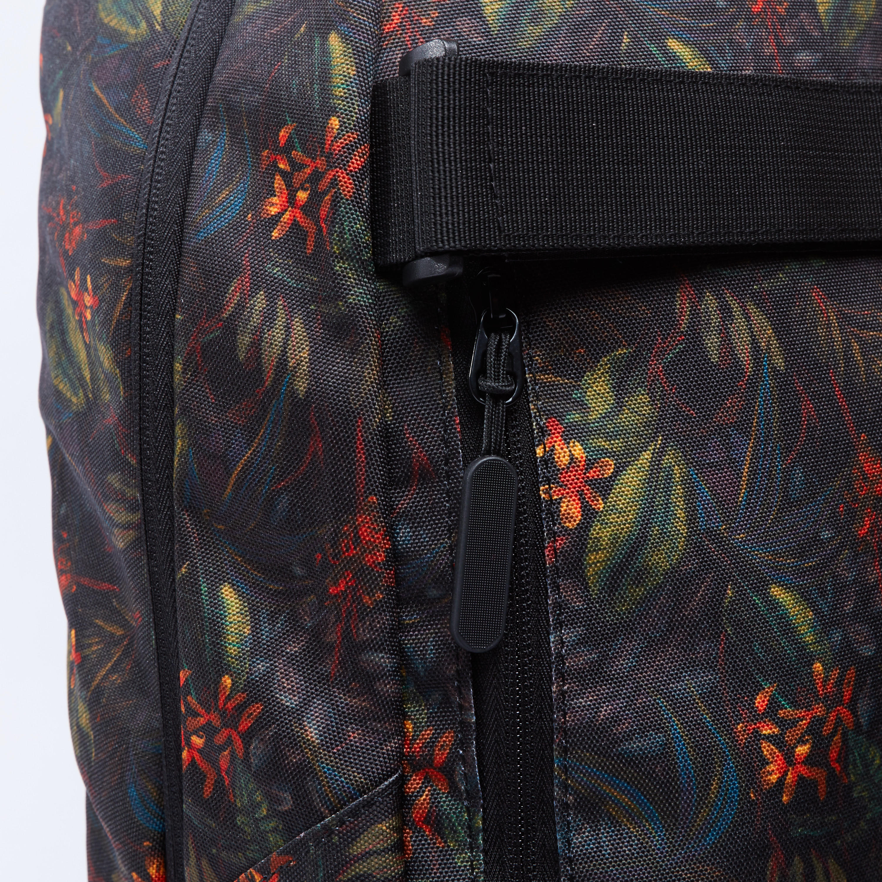 Floral Printed Backpack with Zip Closure-men-bags-image-4