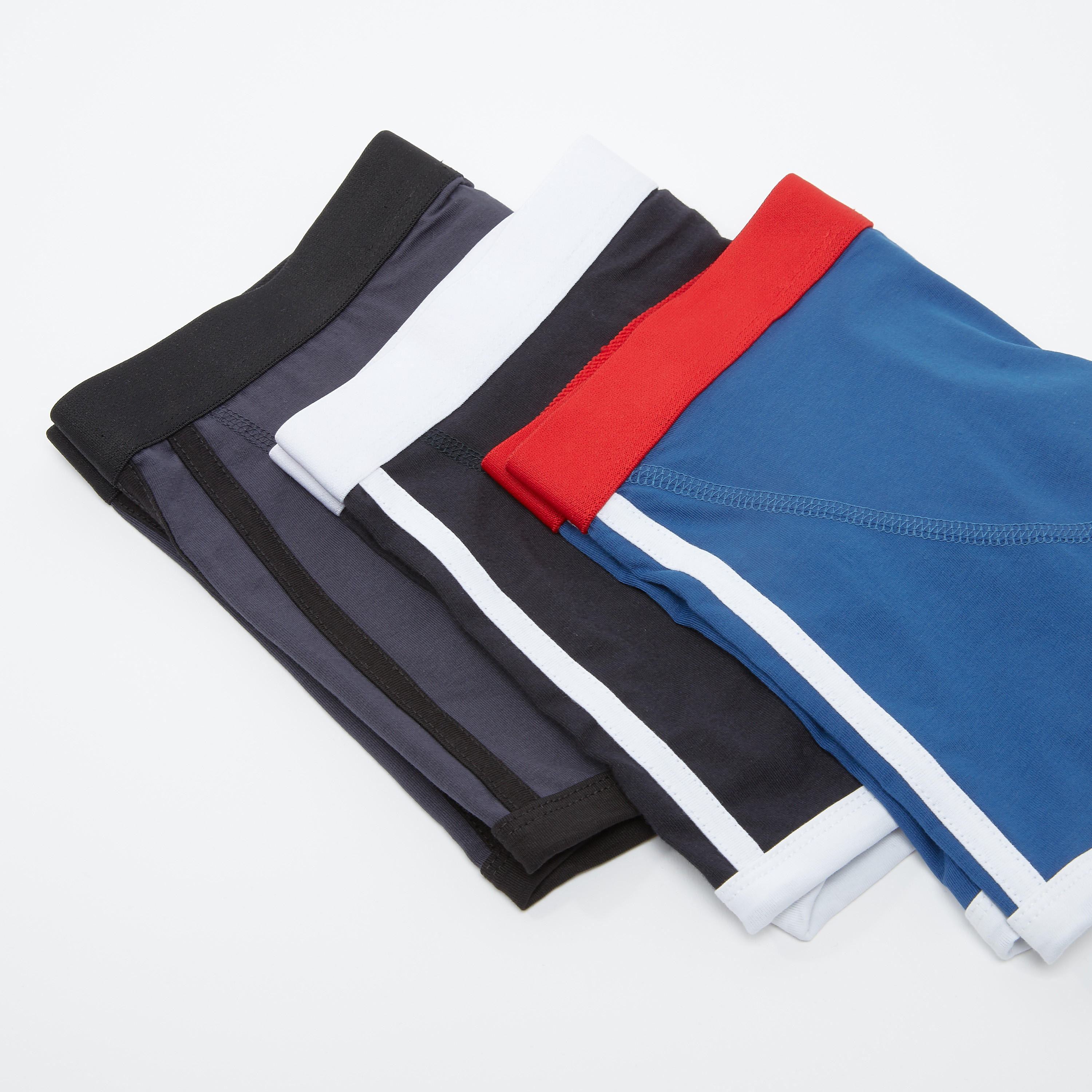 Set of 3 - Tape Detail Trunks with Elasticised Waistband-men-clothing-innerwear-underwear-image-3