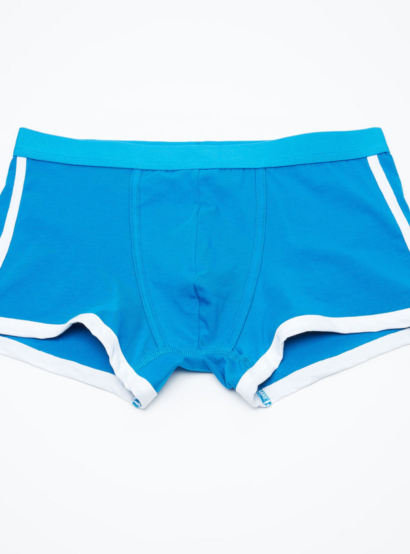 Set of 3 - Colour Block Trunks with Elasticised Waistband-men-clothing-innerwear-underwear-image-2