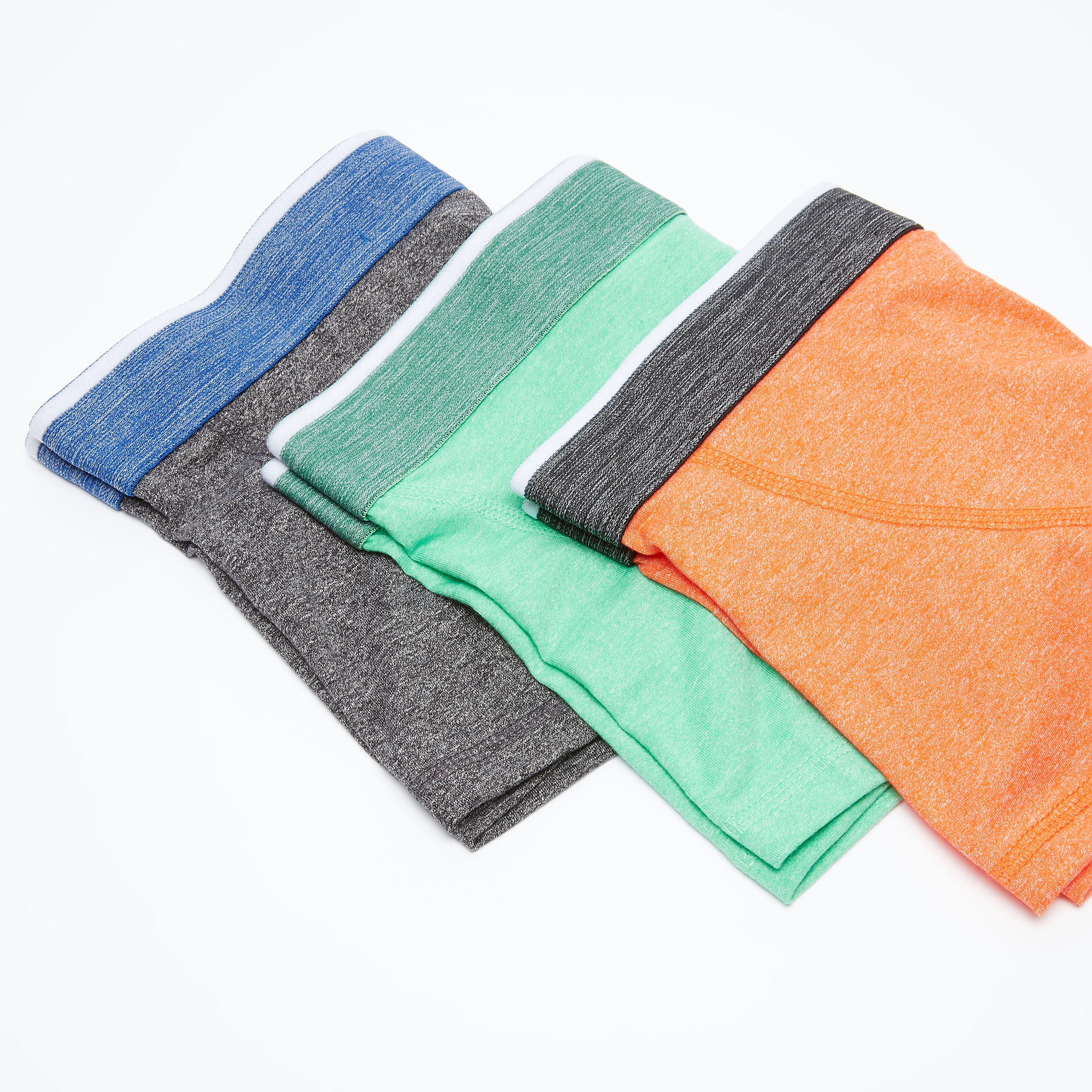 Set of 3 - Plain Trunks with Elasticised Waistband-men-clothing-innerwear-underwear-image-3
