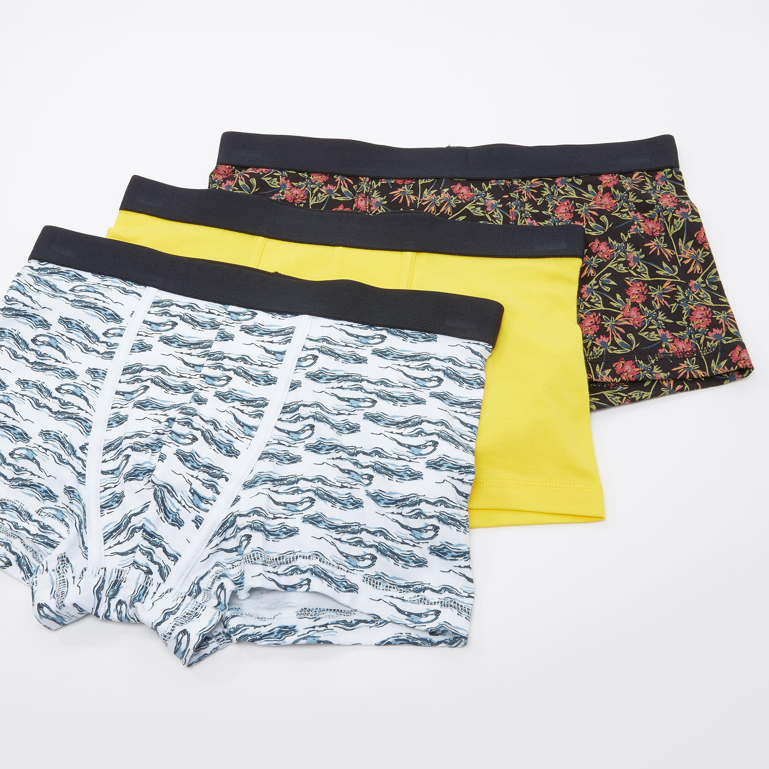 سراويل داخلية متنوعة بخصر مطّاطي - طقم من 3 قطع-men-clothing-innerwear-underwear-image-1