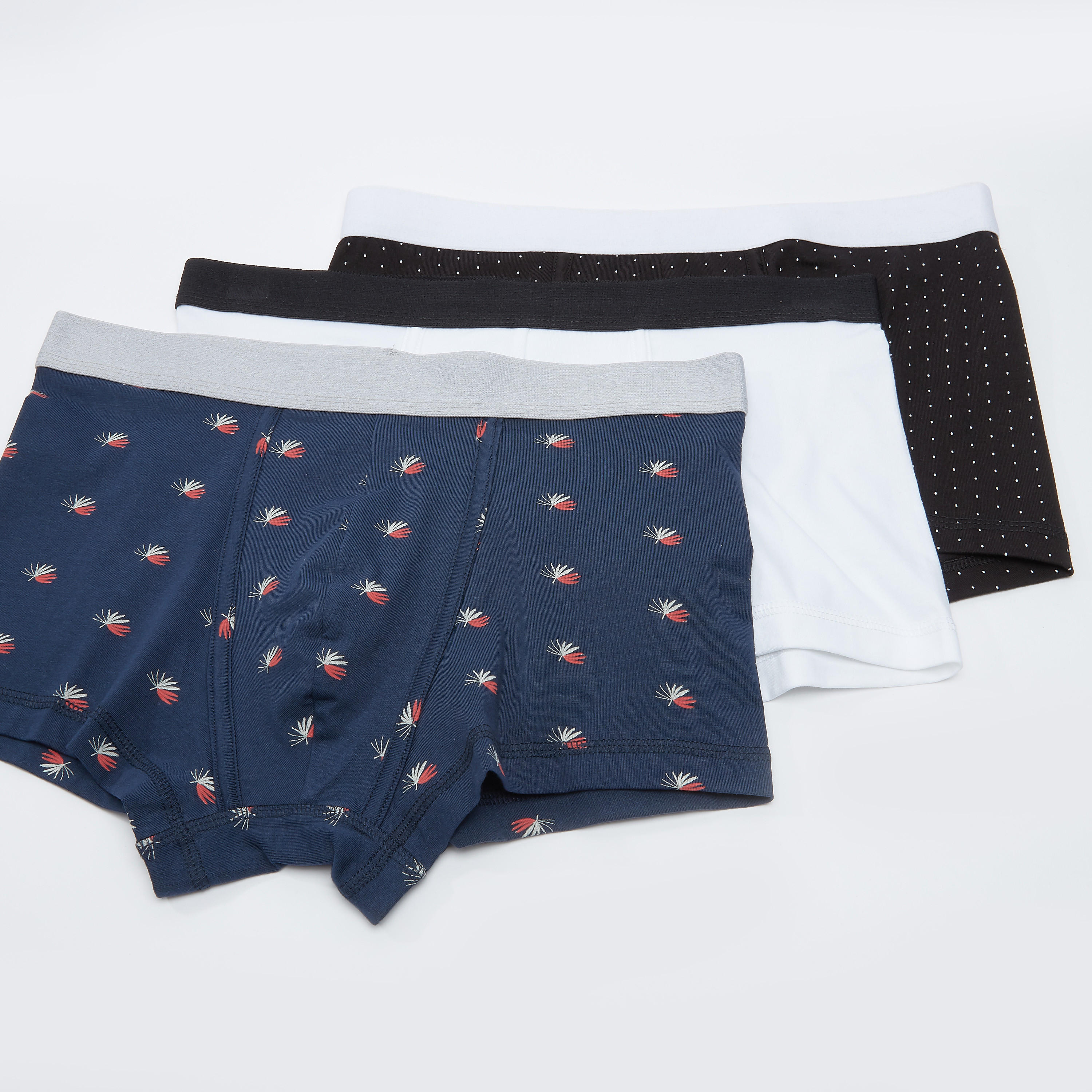 سراويل داخلية متنوعة بخصر مطّاطي - طقم من 3 قطع-men-clothing-innerwear-underwear-image-1