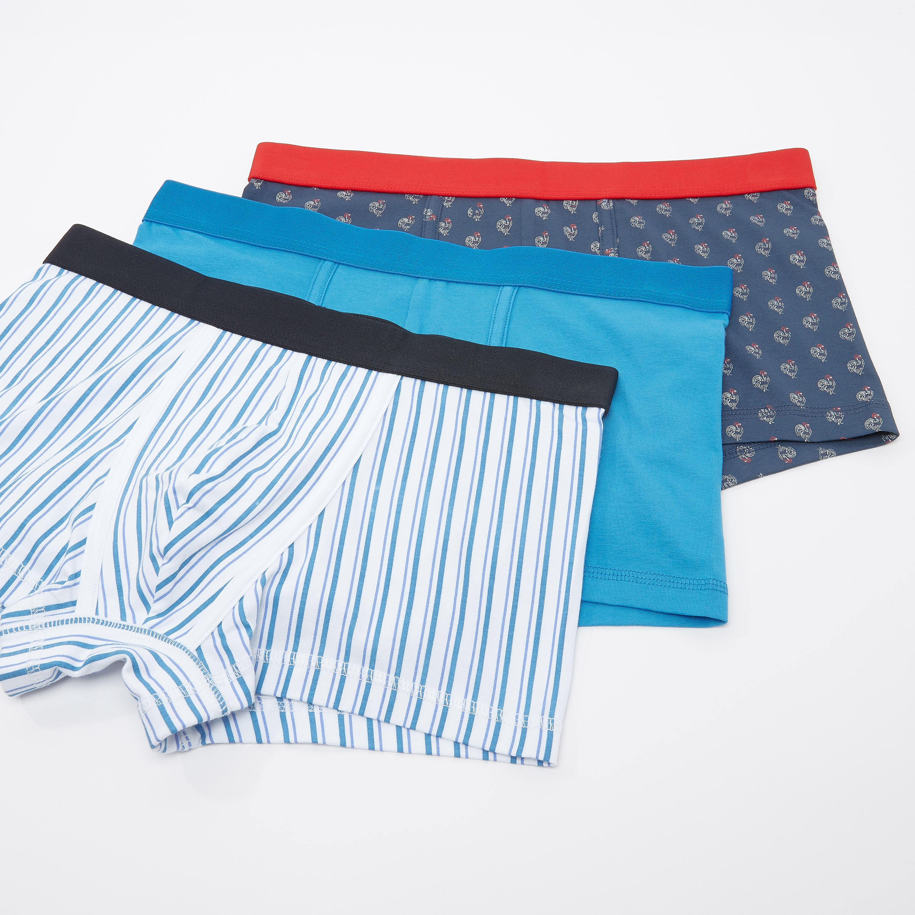 سراويل داخلية متنوعة بخصر مطّاطي - طقم من 3 قطع-men-clothing-innerwear-underwear-image-1