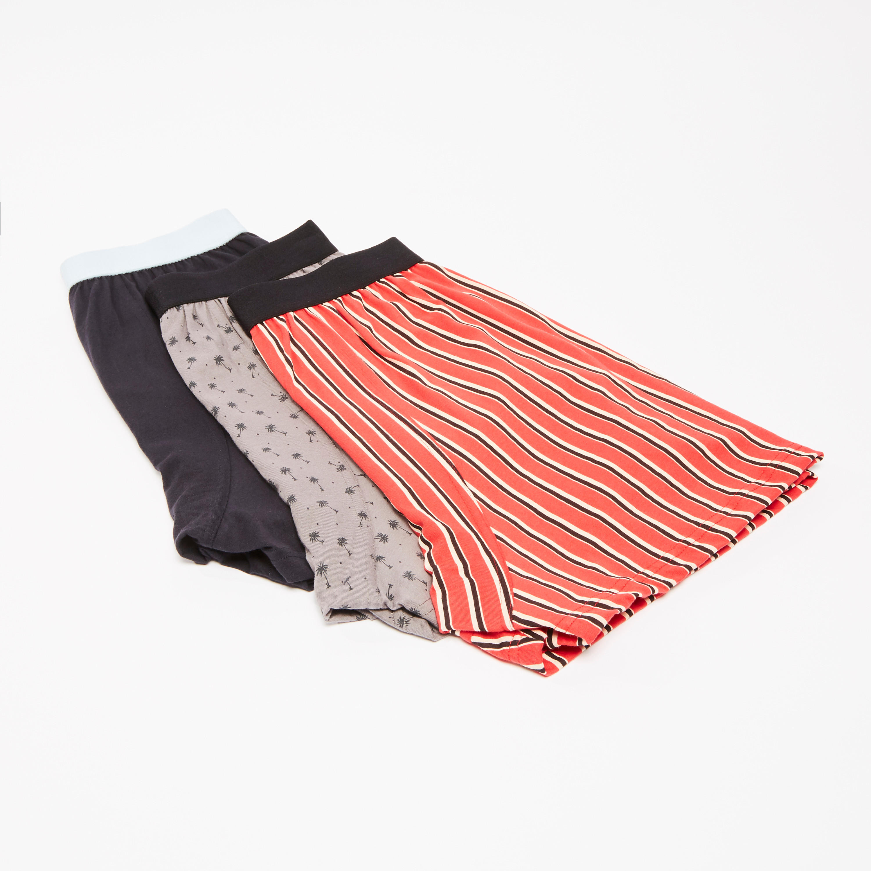 سراويل بوكسر متنوعة بخصر مطّاطي - طقم من 3 قطع-men-clothing-innerwear-underwear-image-3