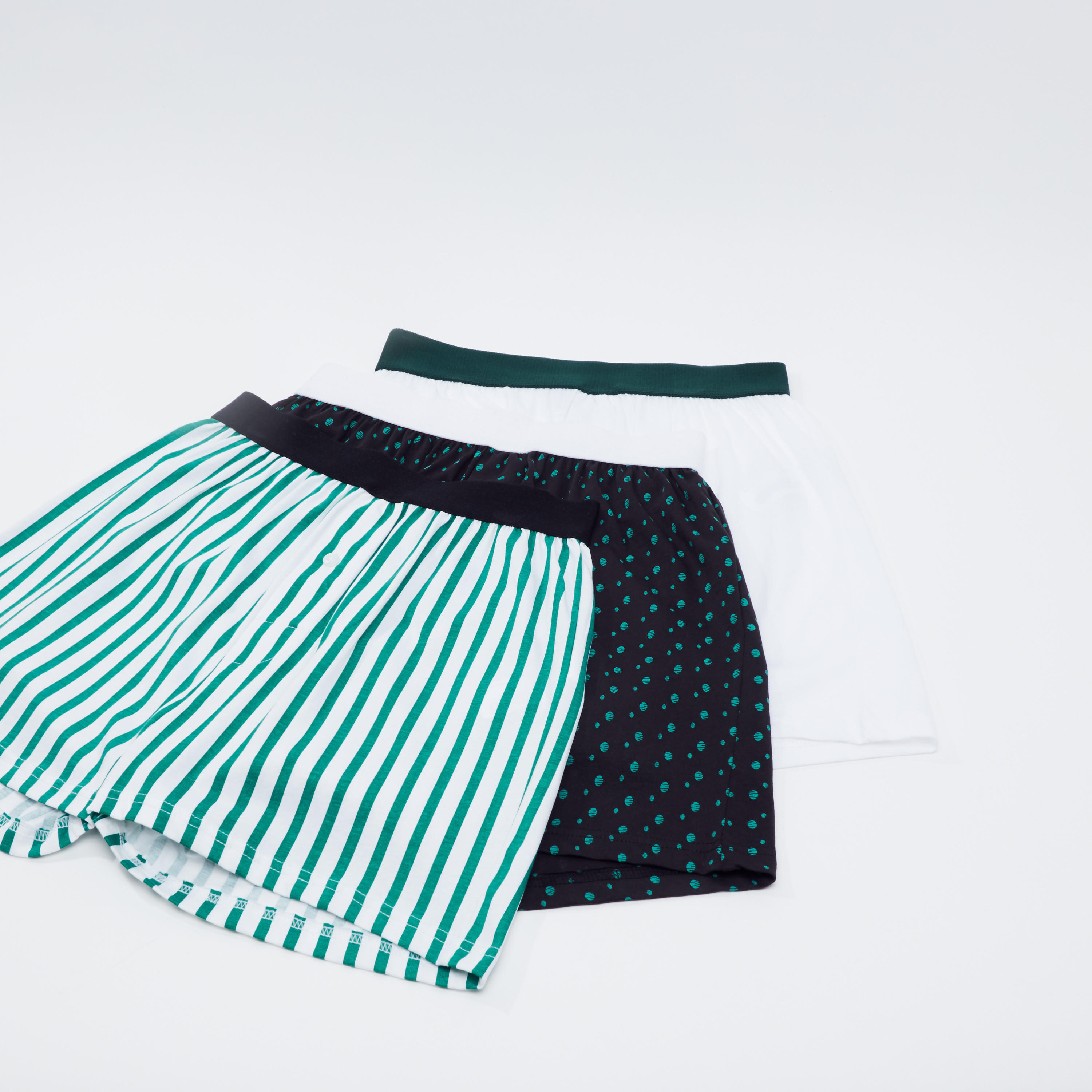 سراويل بوكسر متنوعة بخصر مطّاطي - طقم من 3 قطع-men-clothing-innerwear-underwear-image-1