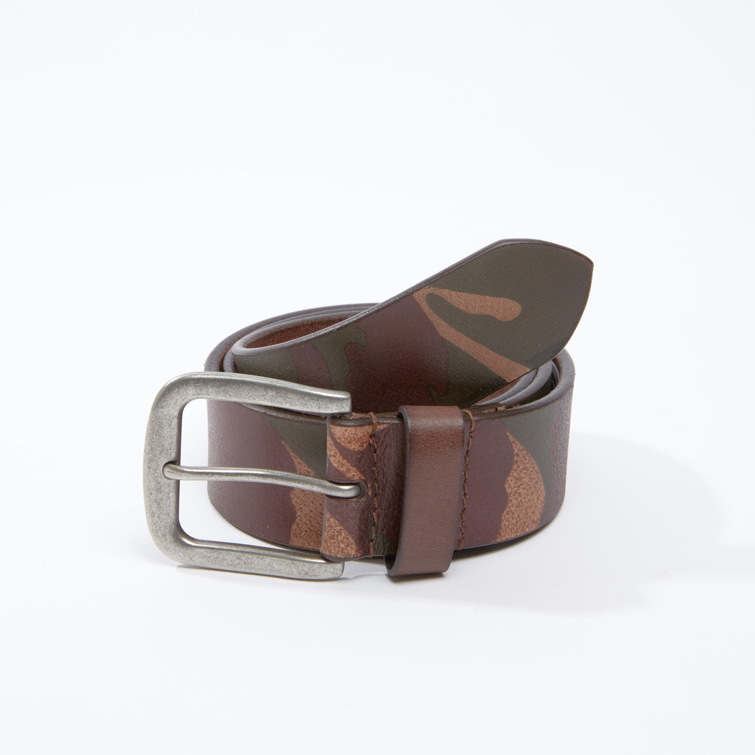 حزام بإبزيم بدبوس وطبعات مموّهة-men-beltsandwallets-belts-image-1