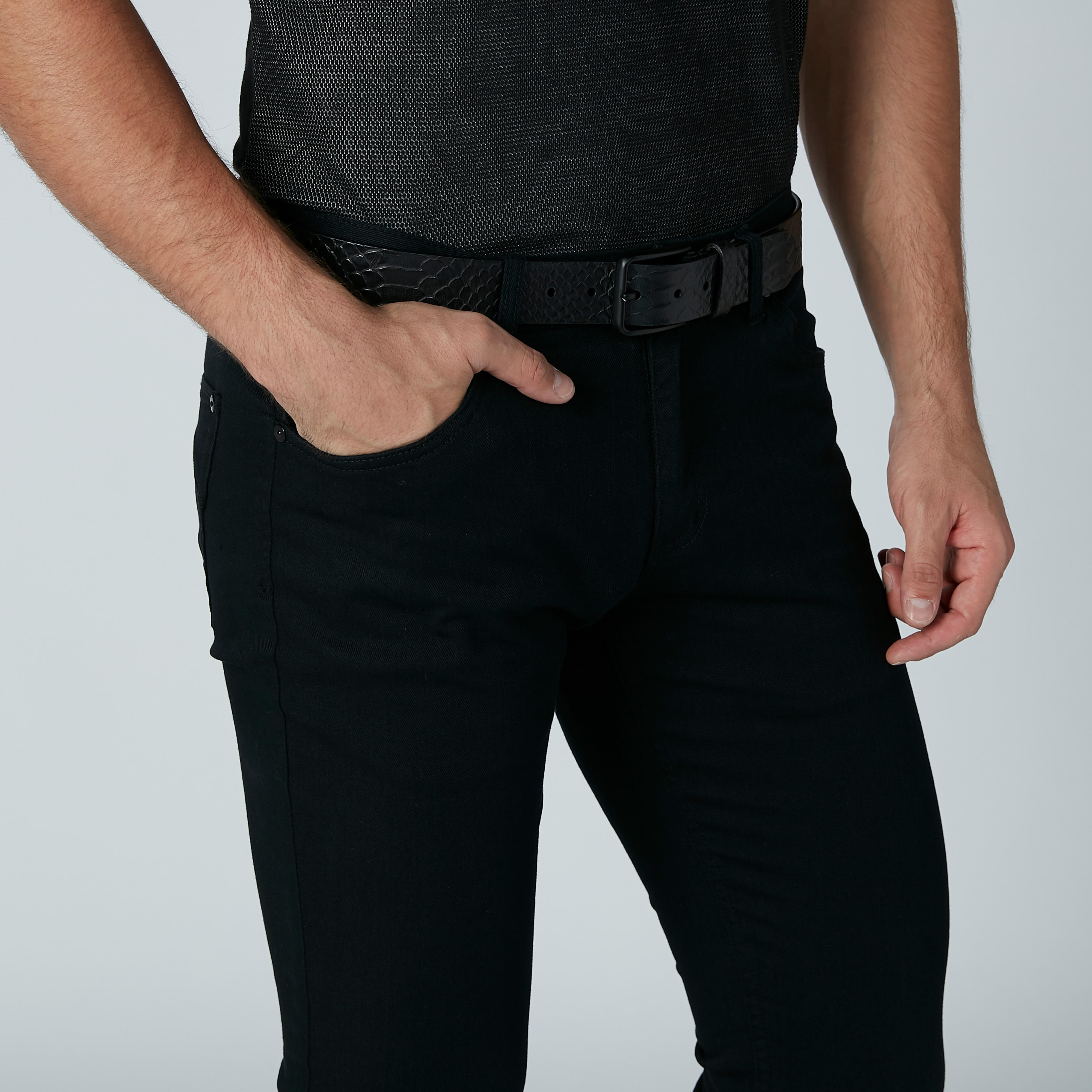 Textured Belt with Pin Buckle-men-beltsandwallets-belts-image-2