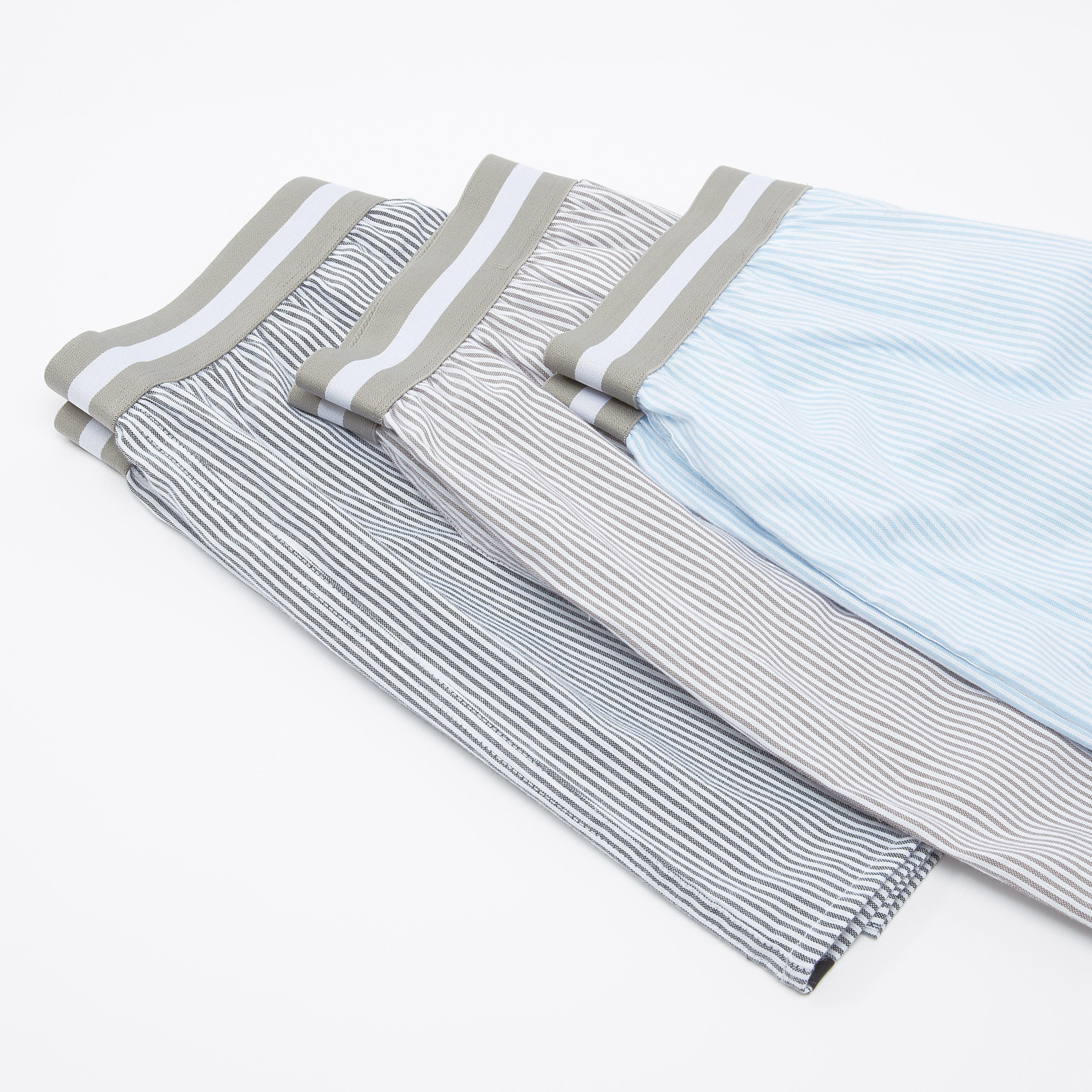 سراويل بوكسر مقلّمة بخصر مطّاطي عريض - طقم من 3 قطع-men-clothing-innerwear-underwear-image-3
