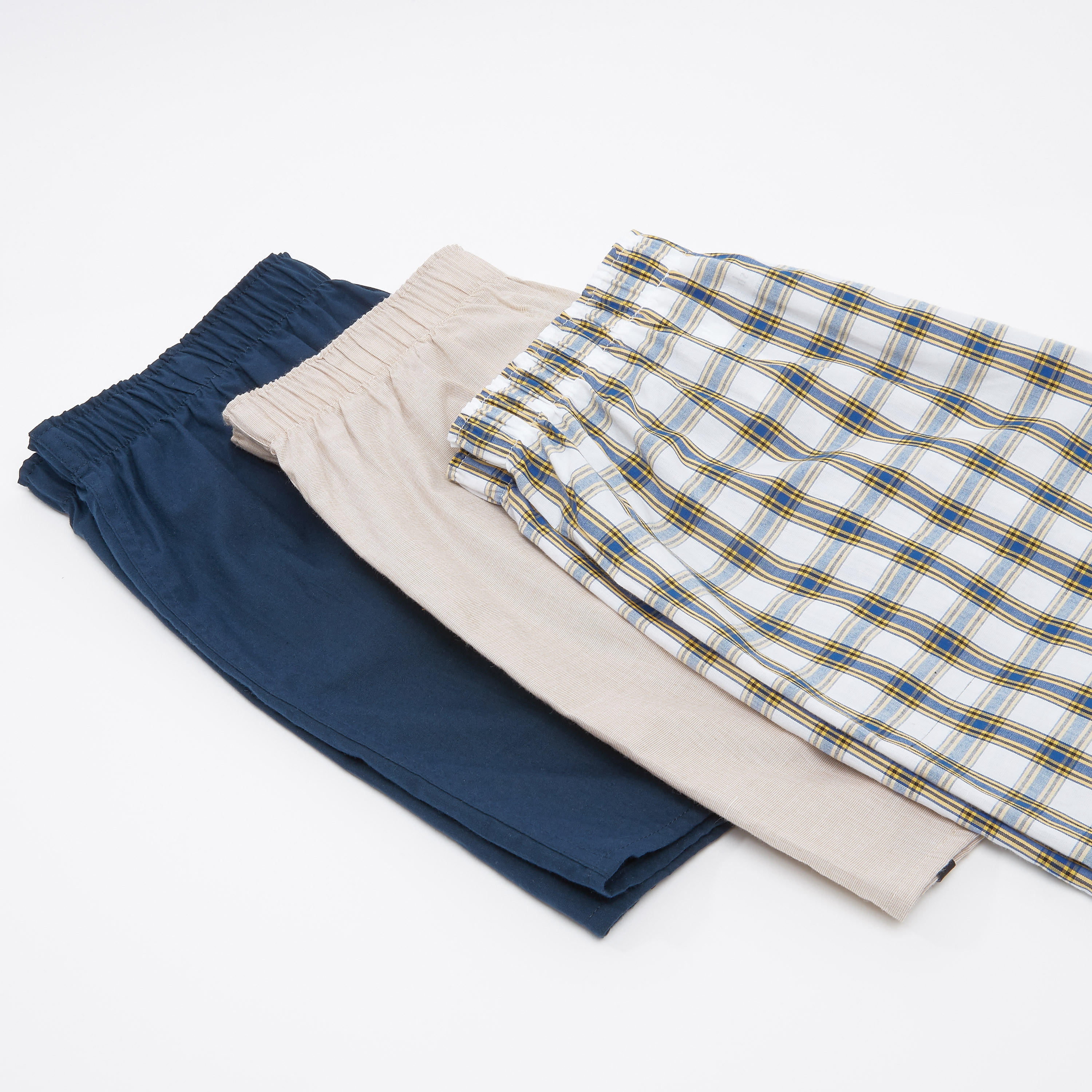 سراويل بوكسر متنوعة بخصر مطّاطي - طقم من 3 قطع-men-clothing-innerwear-underwear-image-3