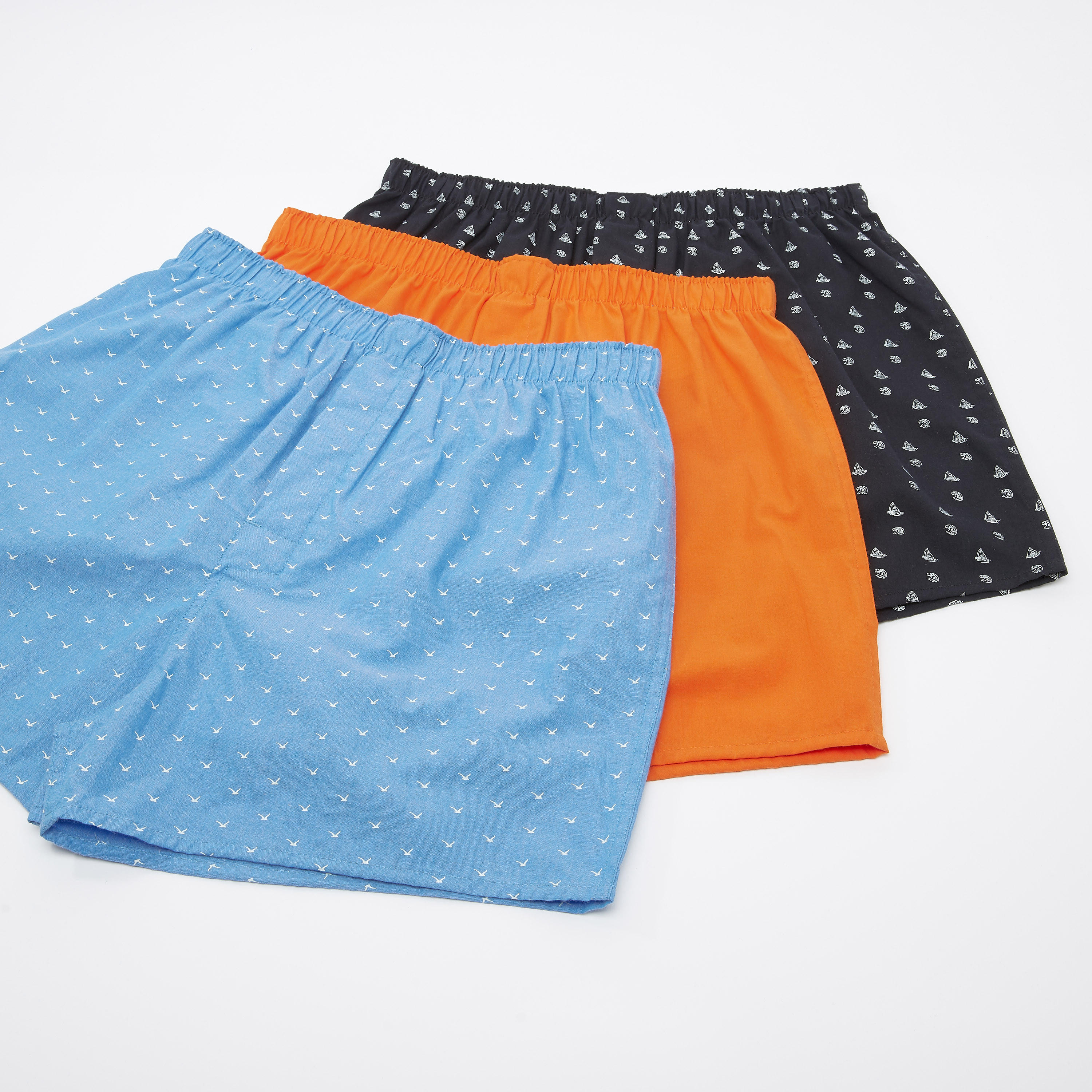 سراويل بوكسر متنوعة بخصر مطّاطي - طقم من 3 قطع-men-clothing-innerwear-underwear-image-1
