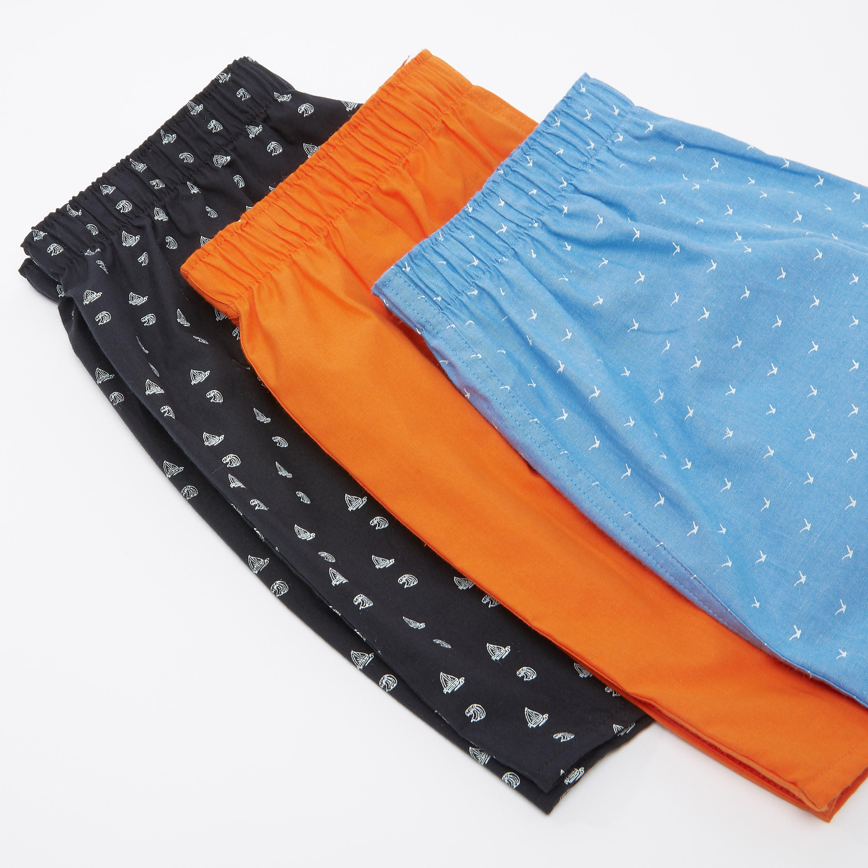 سراويل بوكسر متنوعة بخصر مطّاطي - طقم من 3 قطع-men-clothing-innerwear-underwear-image-3
