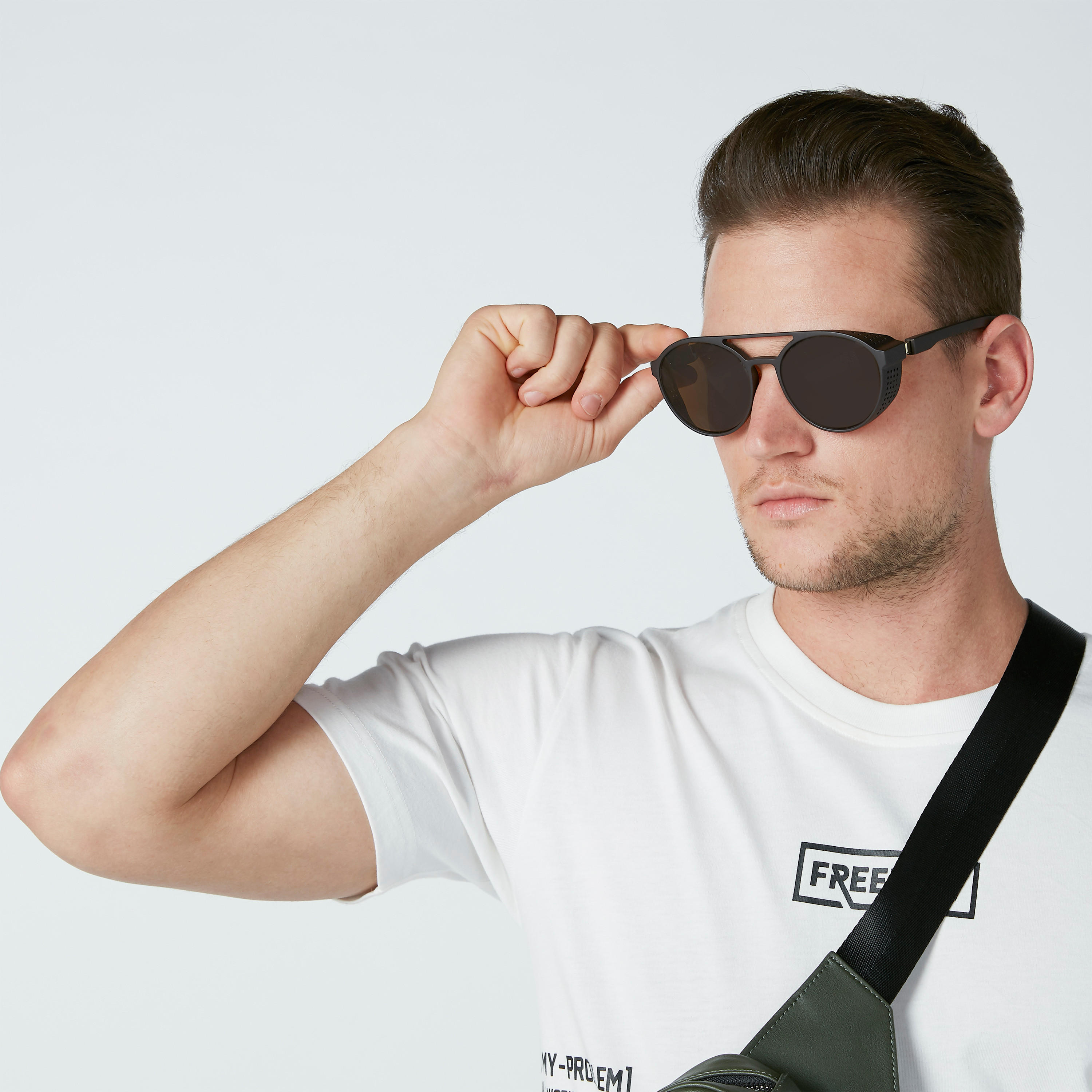 نظارة شمسية مستديرة بإطار كامل ووسادات أنف-men-sunglasses-image-2