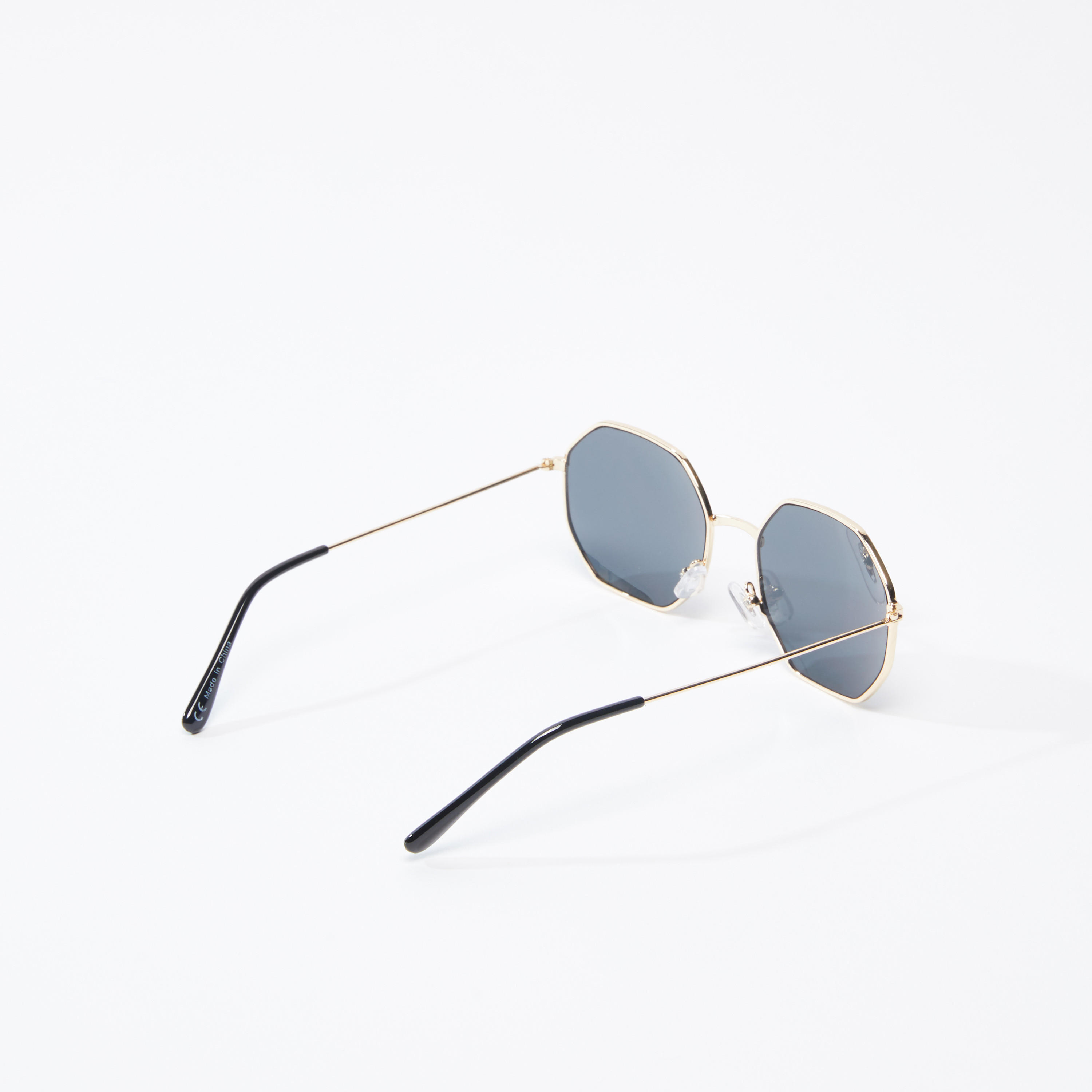 نظّارة شمسية ميتاليك بإطار كامل ووسادات للأنف-men-sunglasses-image-3