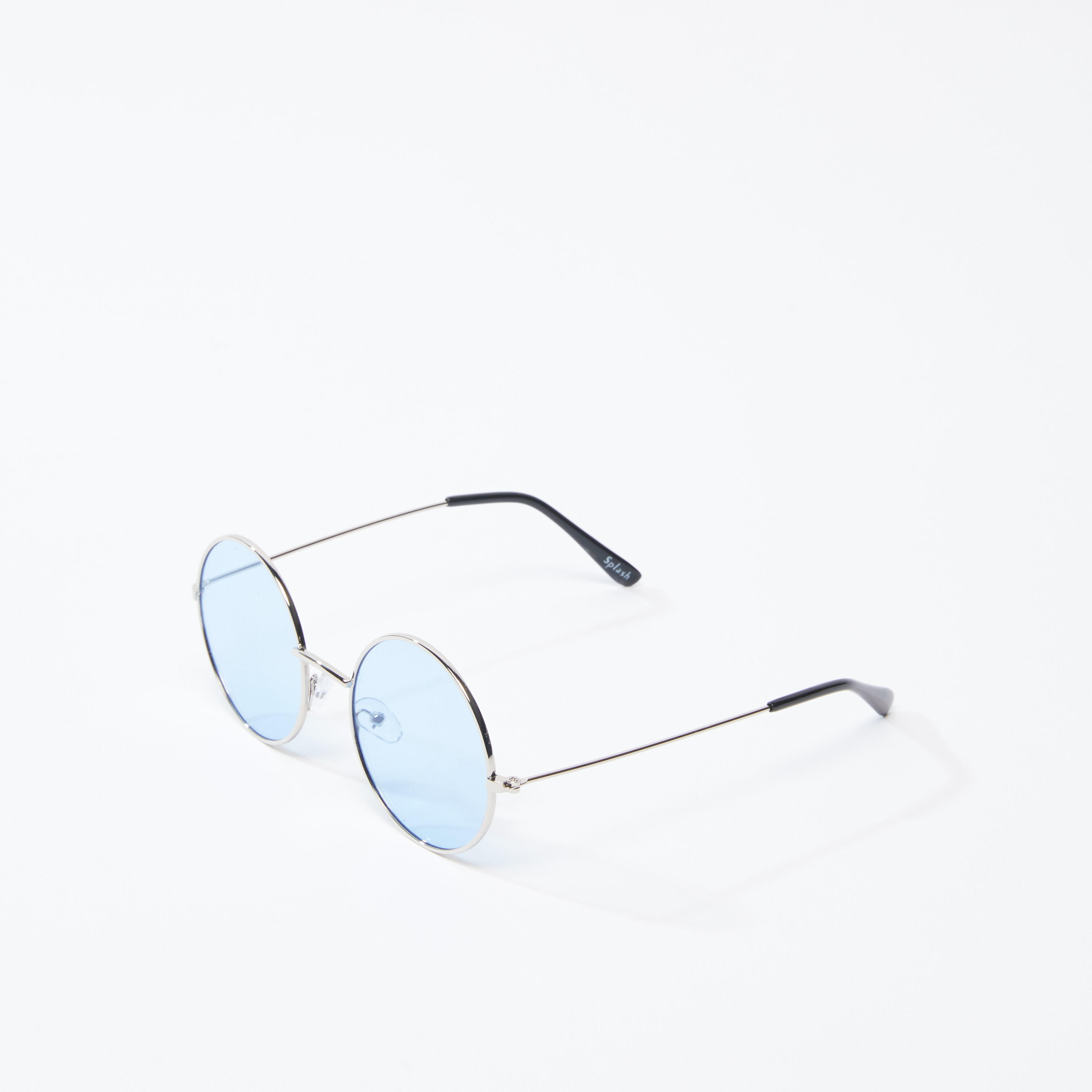 نظّارة شمسية مستديرة بإطار كامل ووسادات للأنف-men-sunglasses-image-1