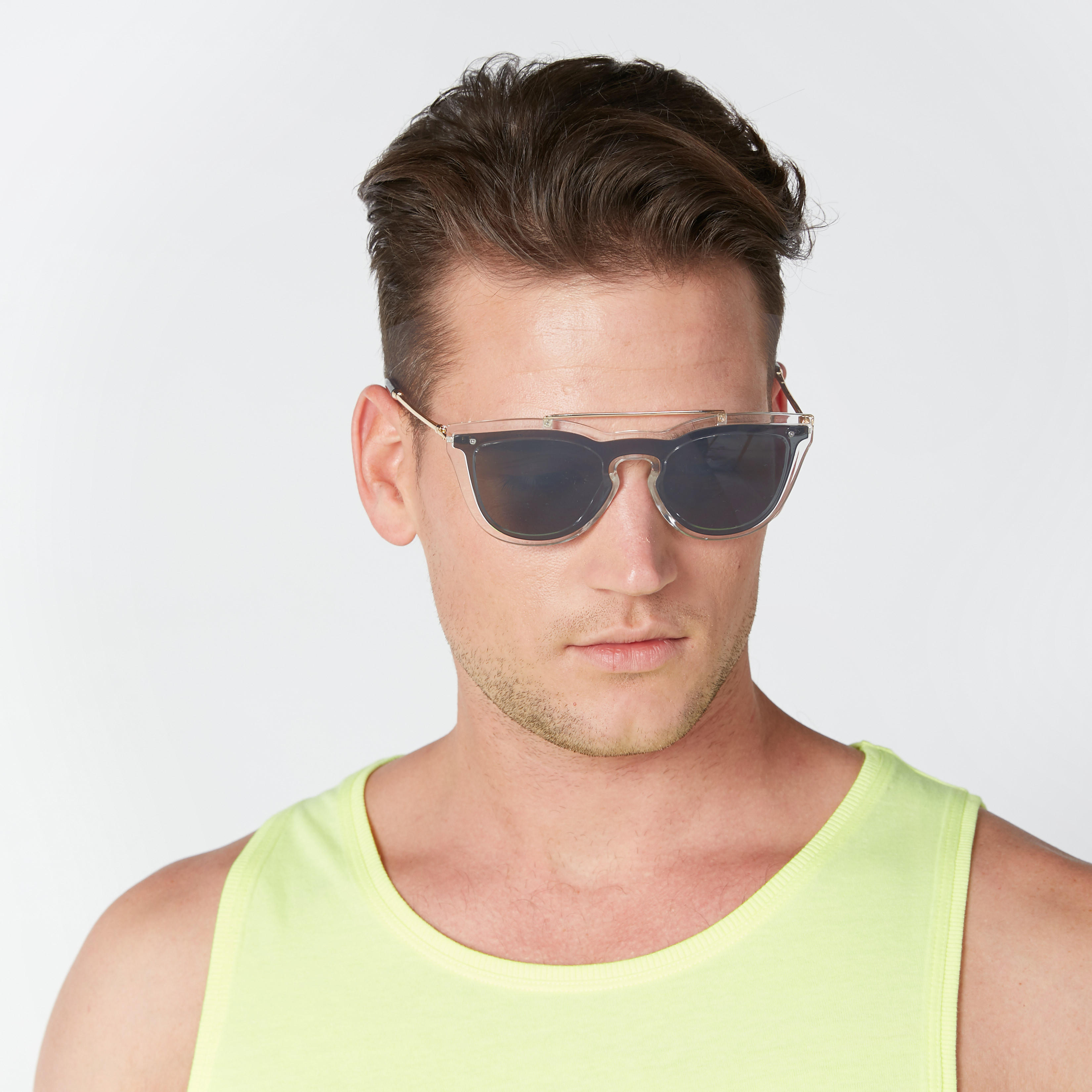 نظّارة شمسية بإطار كامل شفّاف-men-sunglasses-image-2