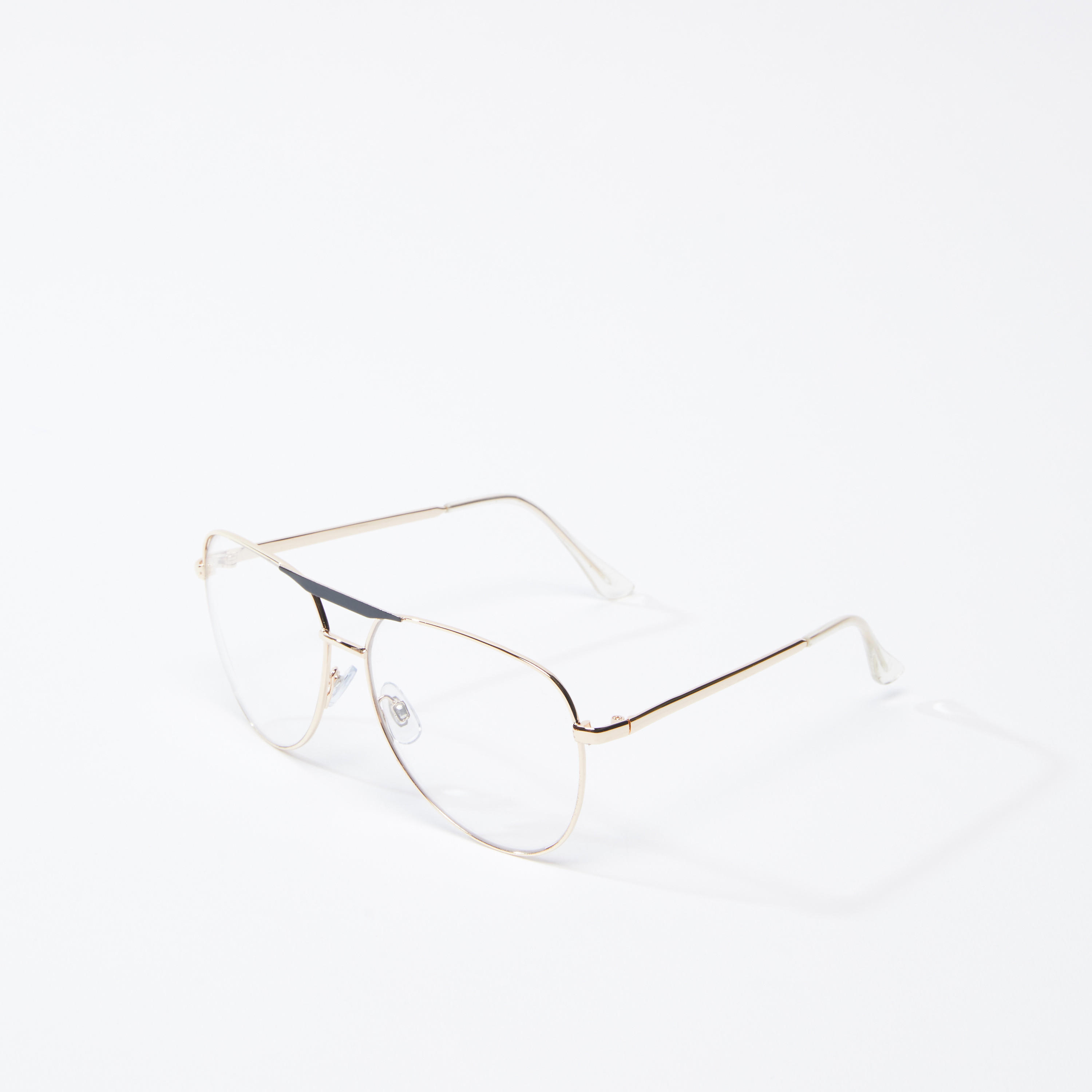 نظّارة شمسية أفياتور بإطار كامل ووسادات للأنف-men-sunglasses-image-1