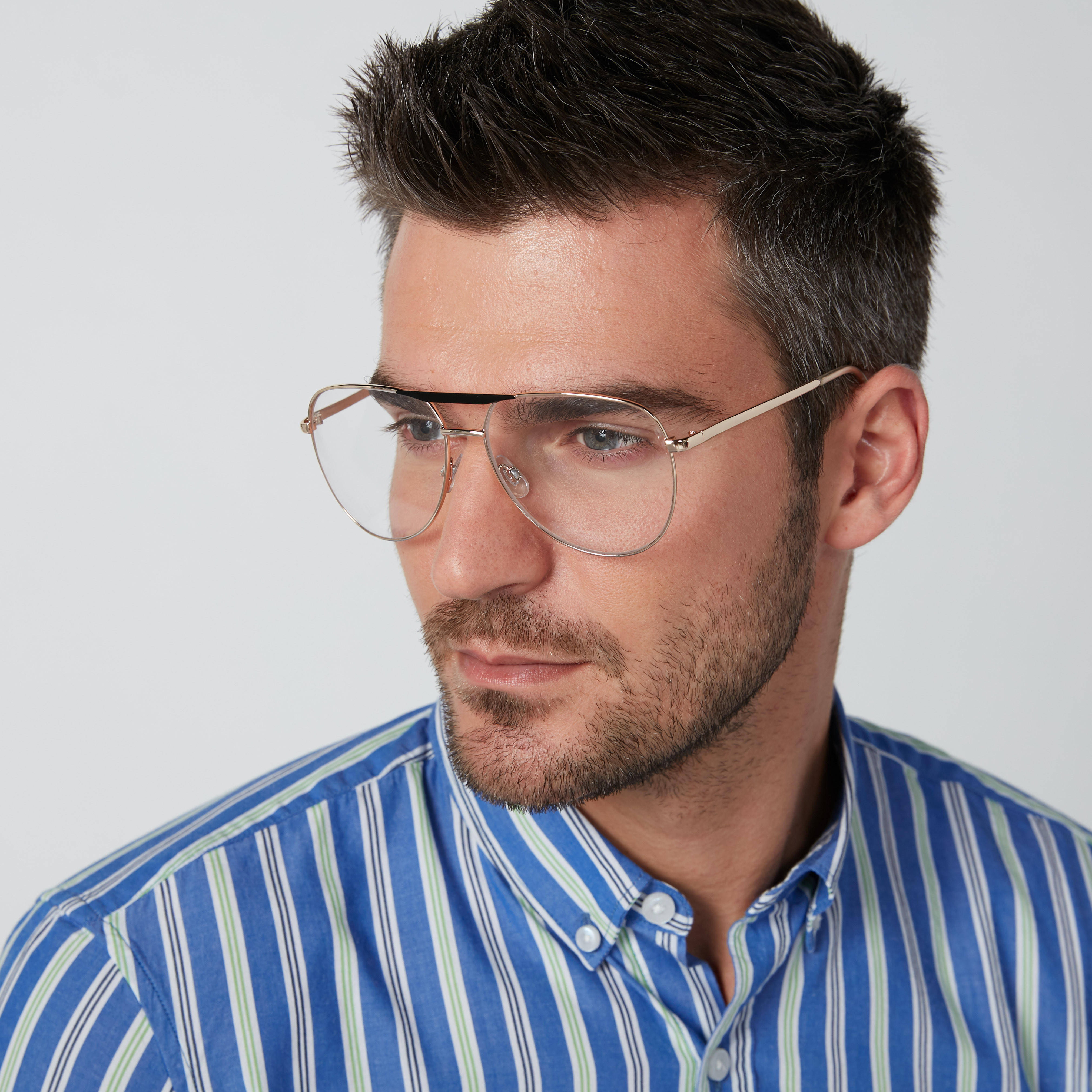 نظّارة شمسية أفياتور بإطار كامل ووسادات للأنف-men-sunglasses-image-2