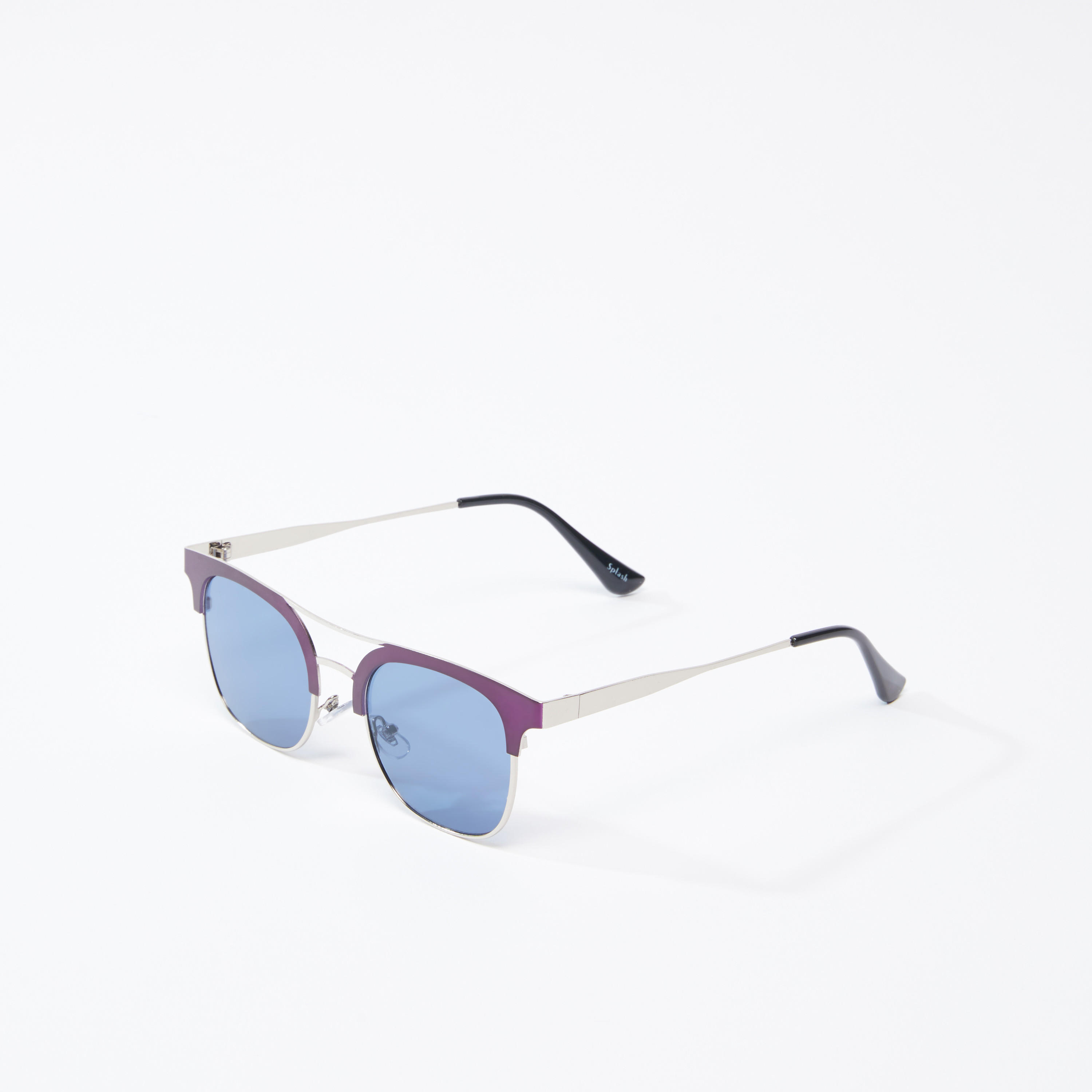 نظّارة شمسية بإطار كامل ميتاليك ووسادات للأنف-men-sunglasses-image-1