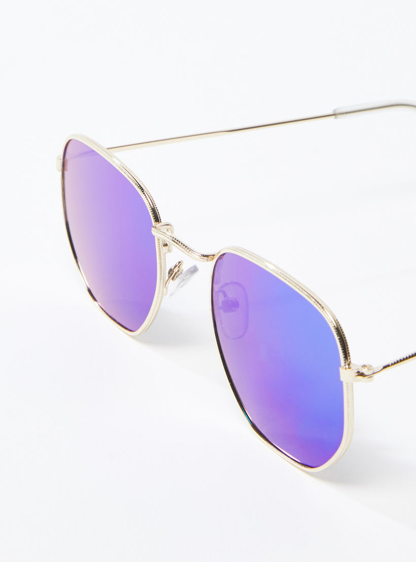 نظارة شمسية بإطار كامل ميتاليك ووسادات أنف شفّافة-men-sunglasses-image-4