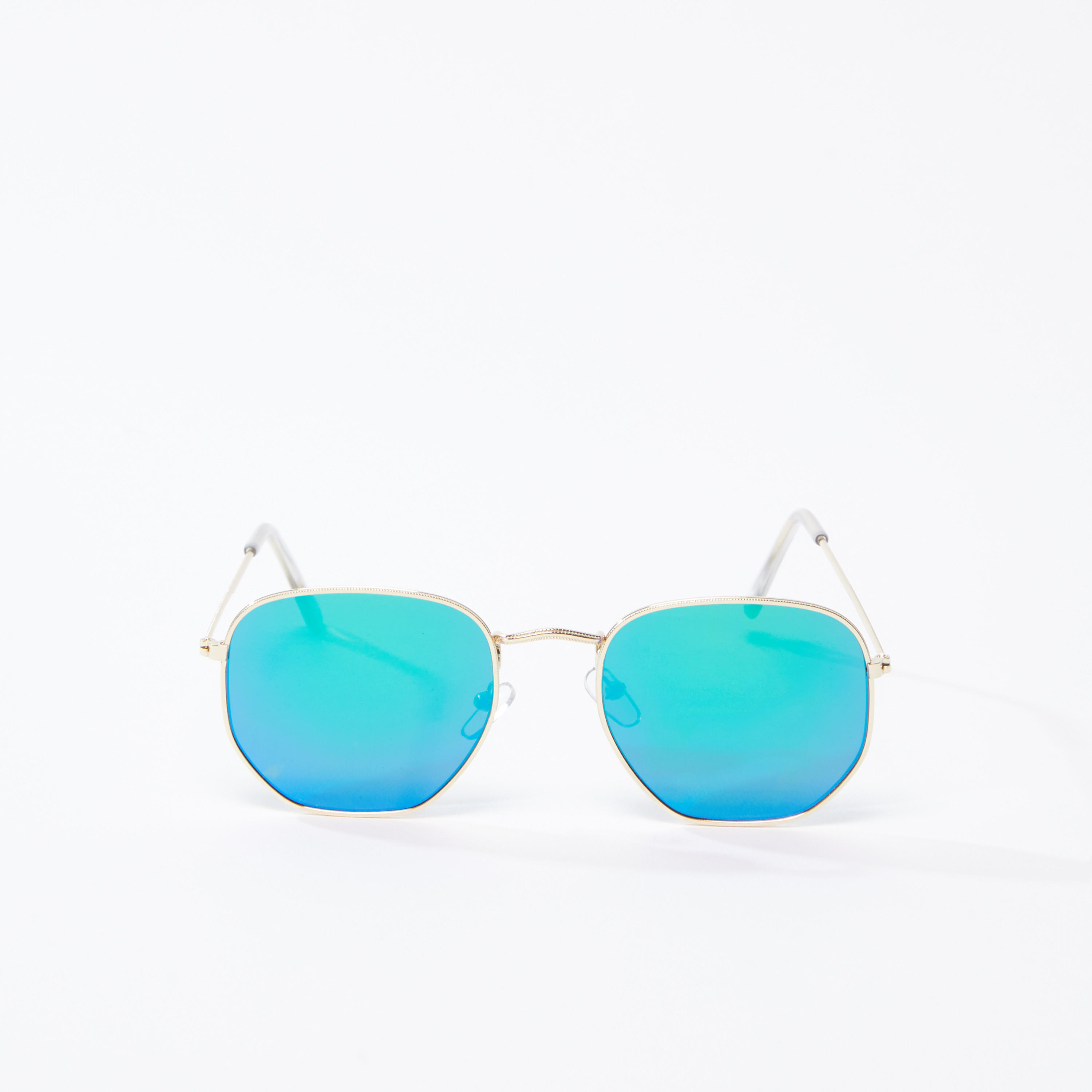 نظارة شمسية بإطار كامل ميتاليك ووسادات أنف شفّافة-men-sunglasses-image-5