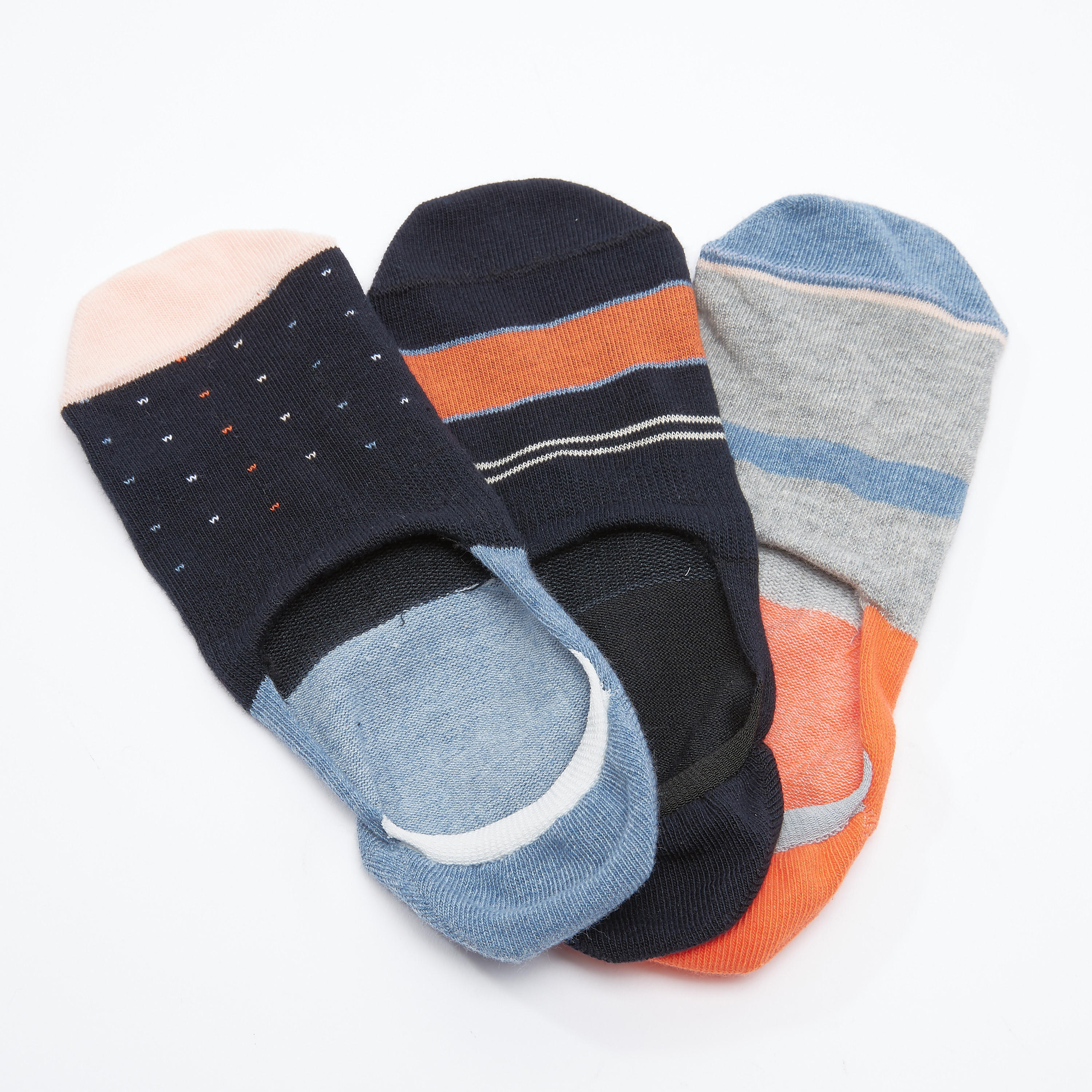 جوارب غير مرئية متنوعة - طقم من 3 أزواج-men-socks-image-1
