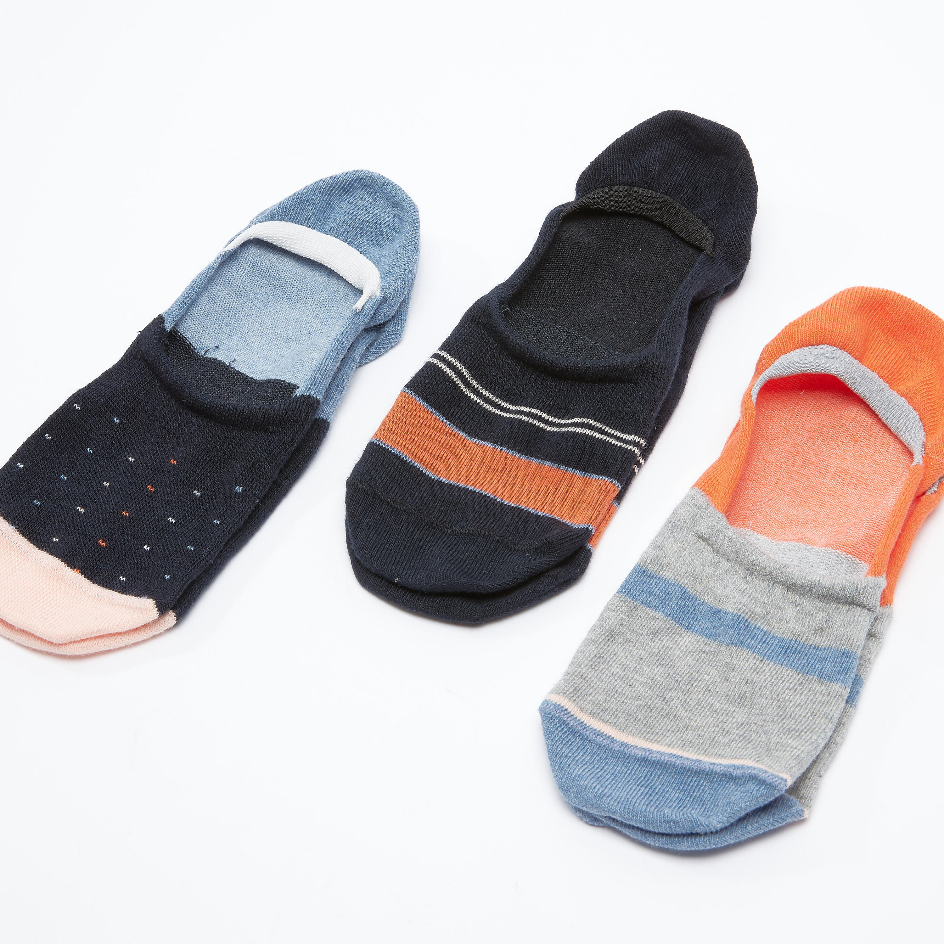 جوارب غير مرئية متنوعة - طقم من 3 أزواج-men-socks-image-2