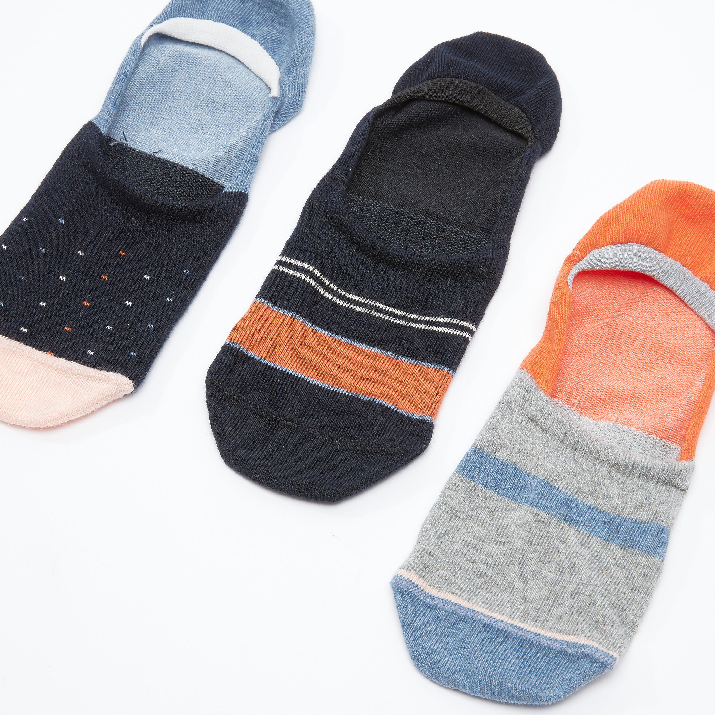 جوارب غير مرئية متنوعة - طقم من 3 أزواج-men-socks-image-3