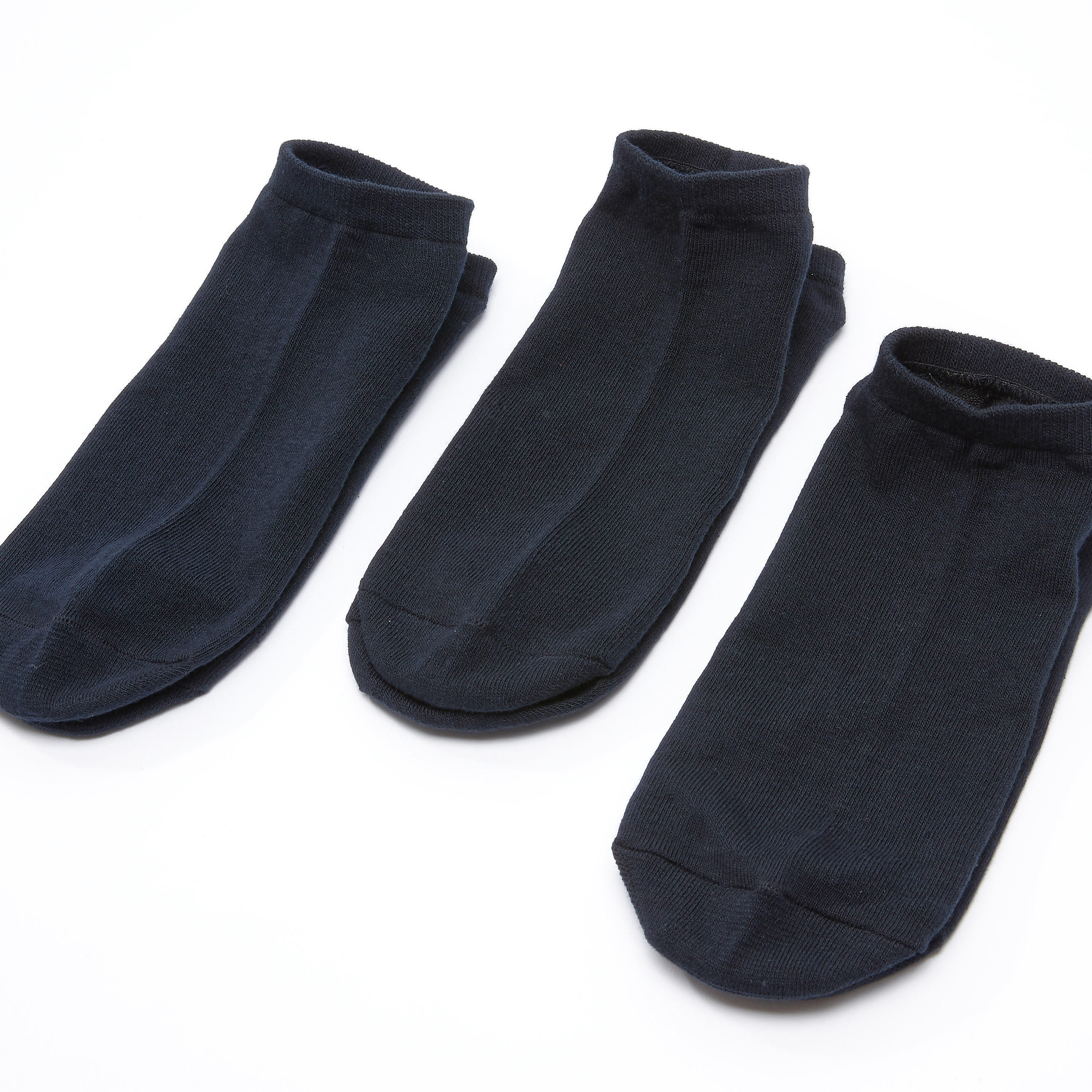 جوارب سادة بطول الكاحل - طقم من 3 أزواج-men-socks-image-3