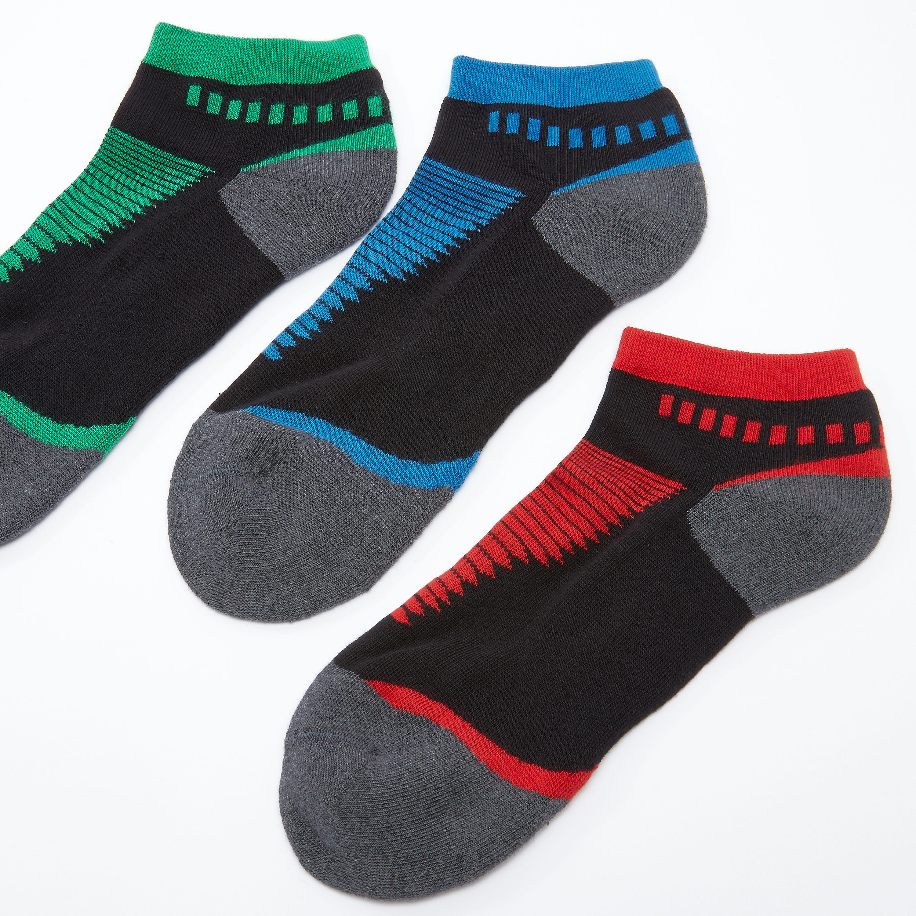 جوارب بطول الكاحل بأساور مطّاطية وطبعات - طقم من 3 أزواج-men-socks-image-3