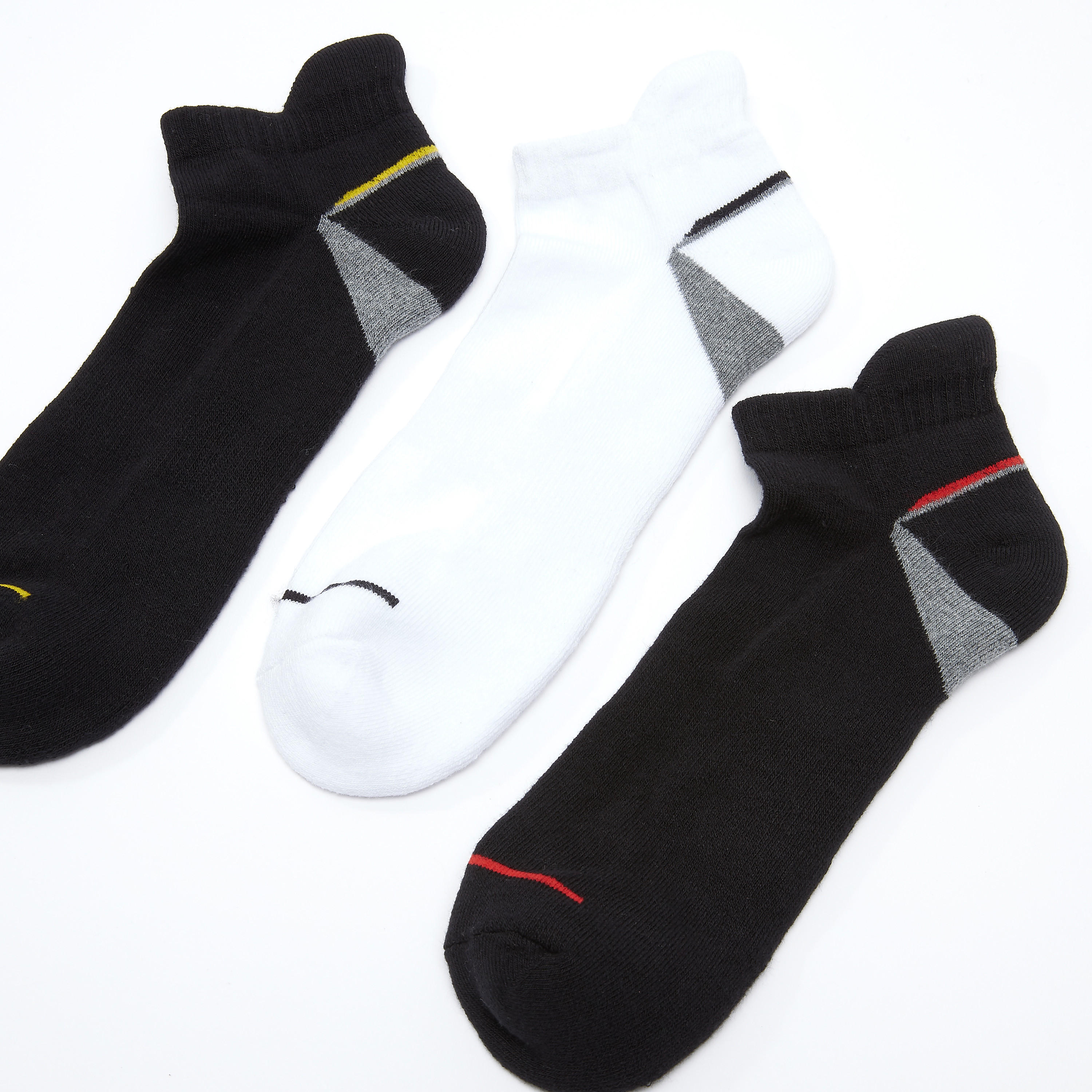 جوارب بطول الكاحل بأساور مضلّعة - طقم من 3 أزواج-men-socks-image-3