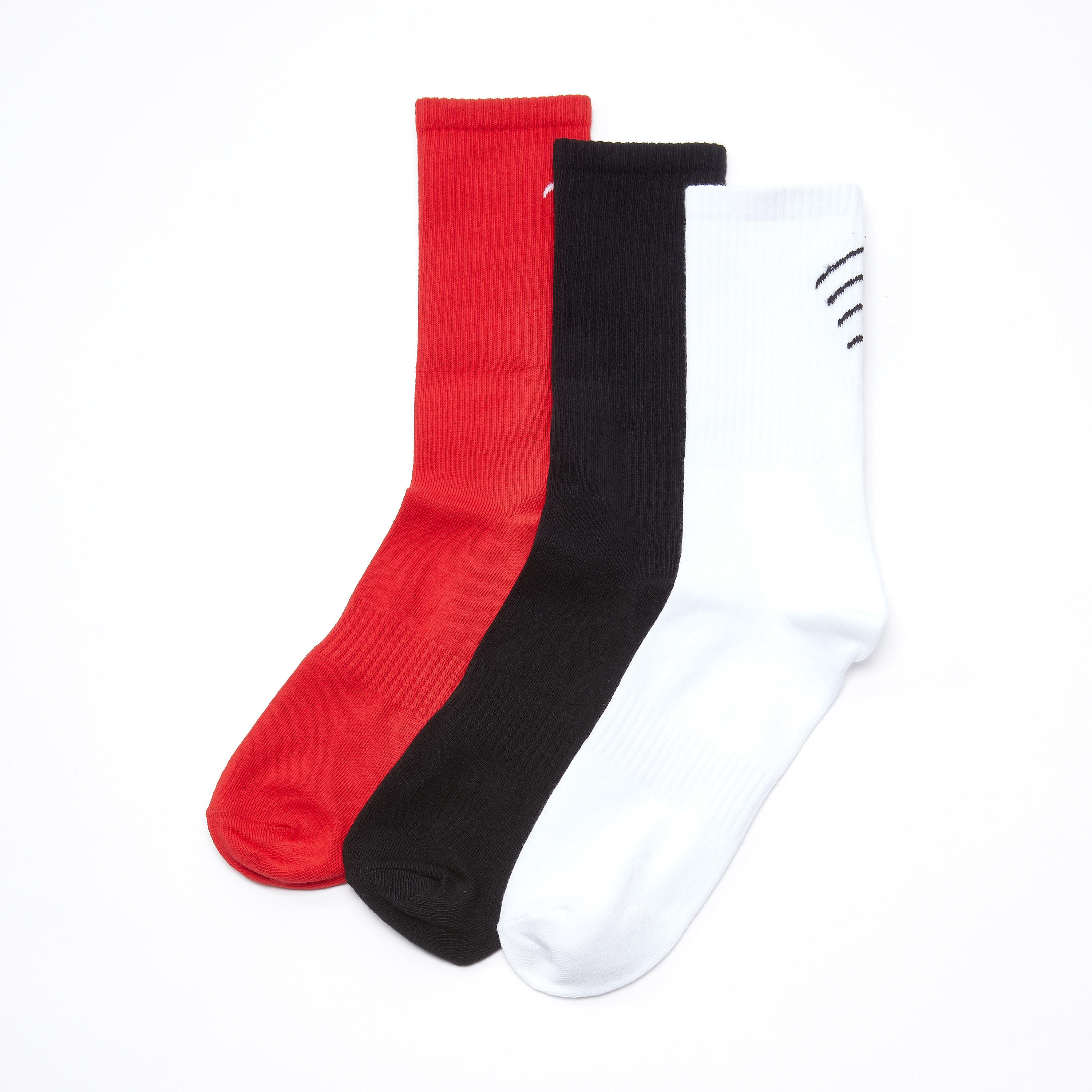 جوارب بطول متوسط - طقم من 3 أزواج-men-socks-image-1