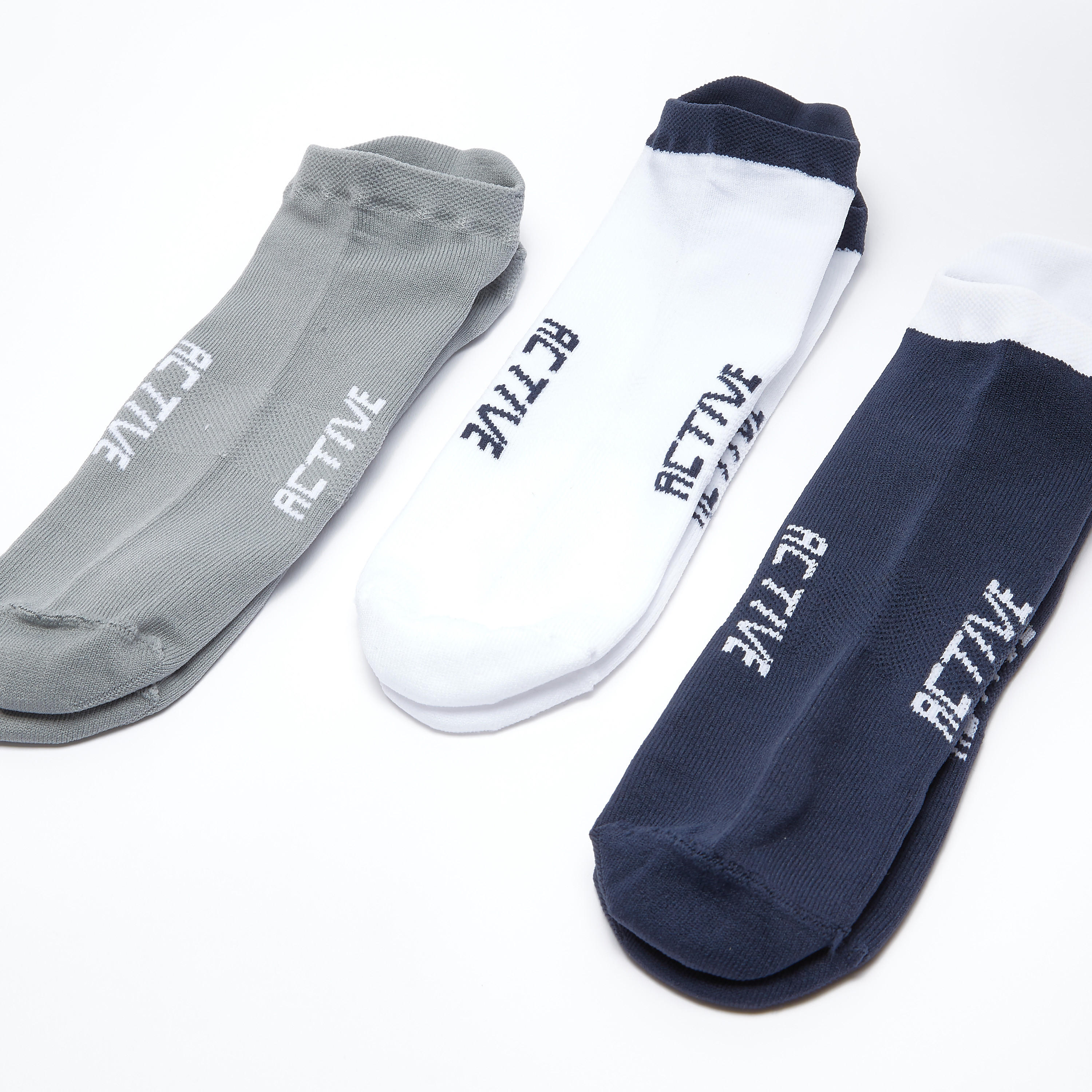 جوارب بطول الكاحل بطبعات - طقم من 3 أزواج-men-socks-image-3