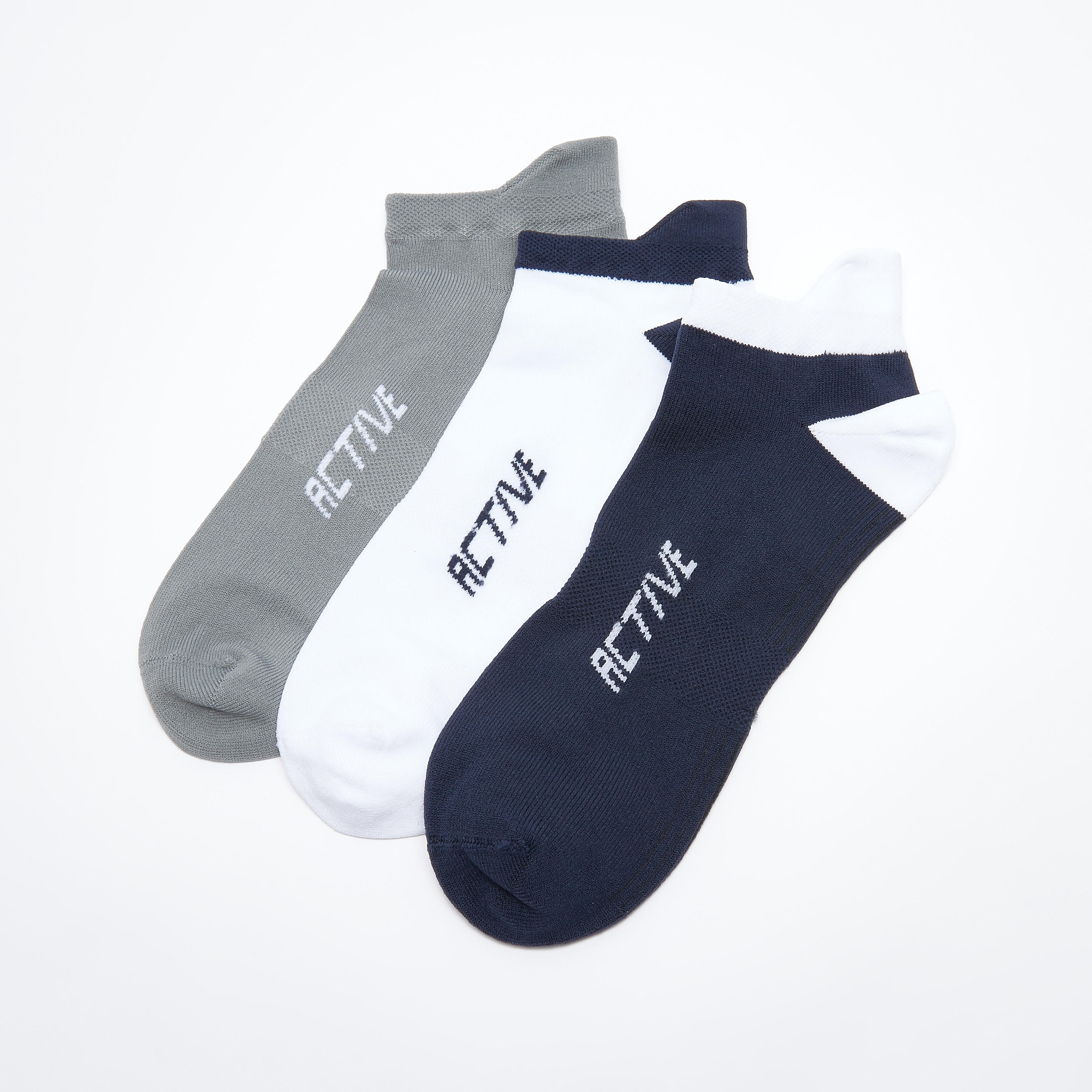 جوارب بطول الكاحل بطبعات - طقم من 3 أزواج-men-socks-image-2
