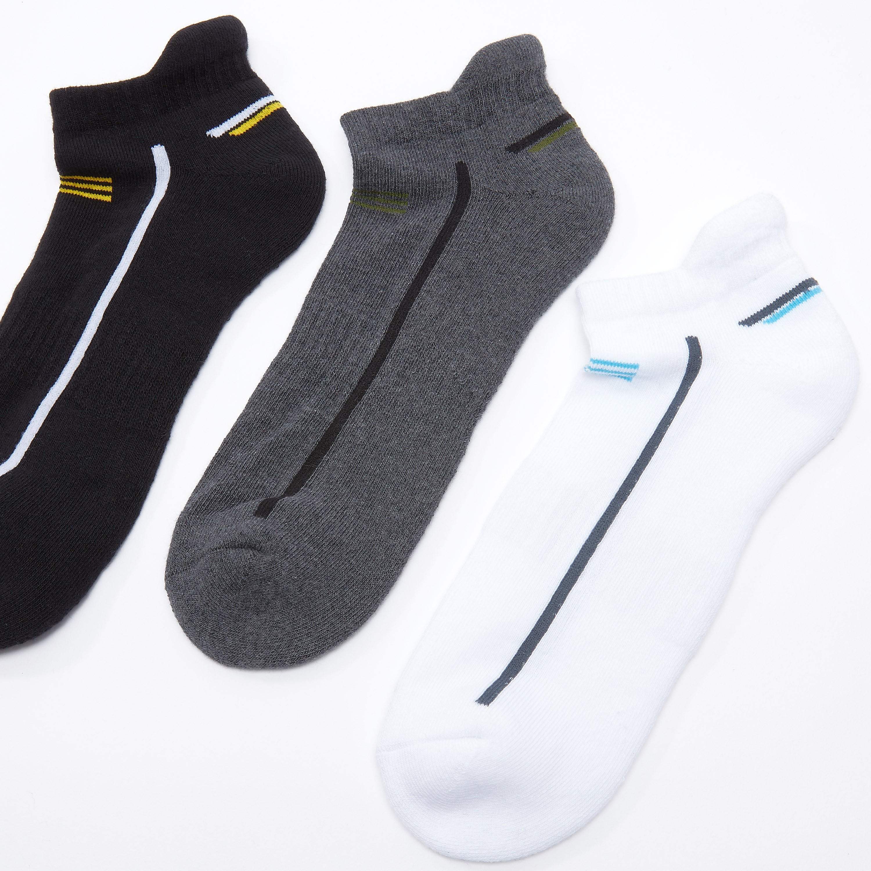 جوارب بطول الكاحل بطبعات - طقم من 3 أزواج-men-socks-image-3