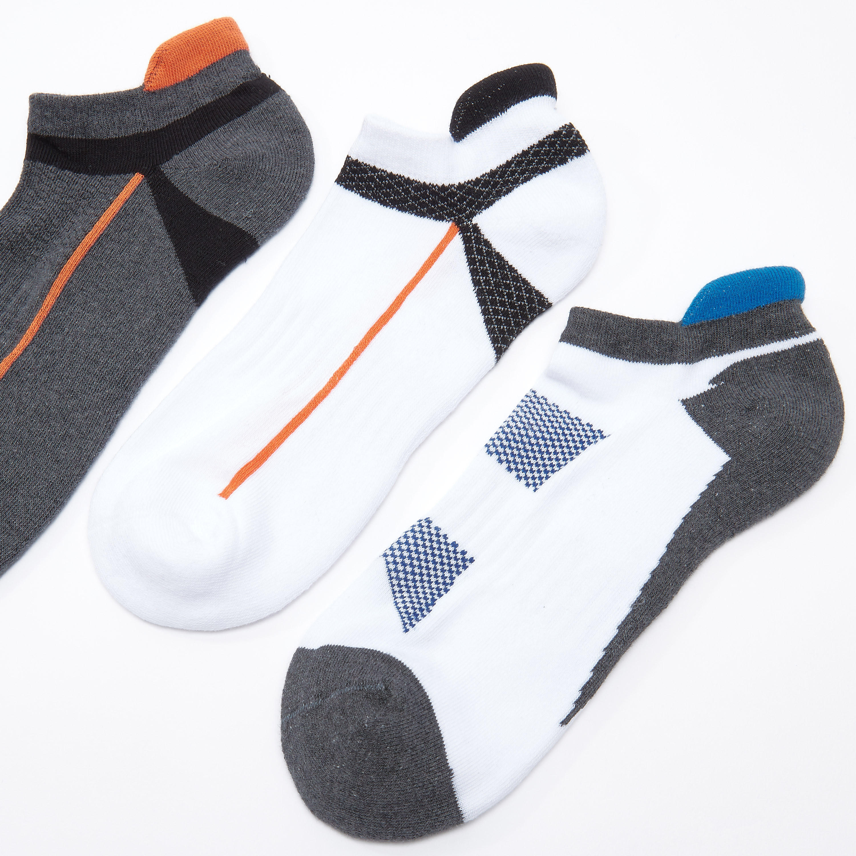 جوارب بطول الكاحل بطبعات - طقم من 3 أزواج-men-socks-image-3