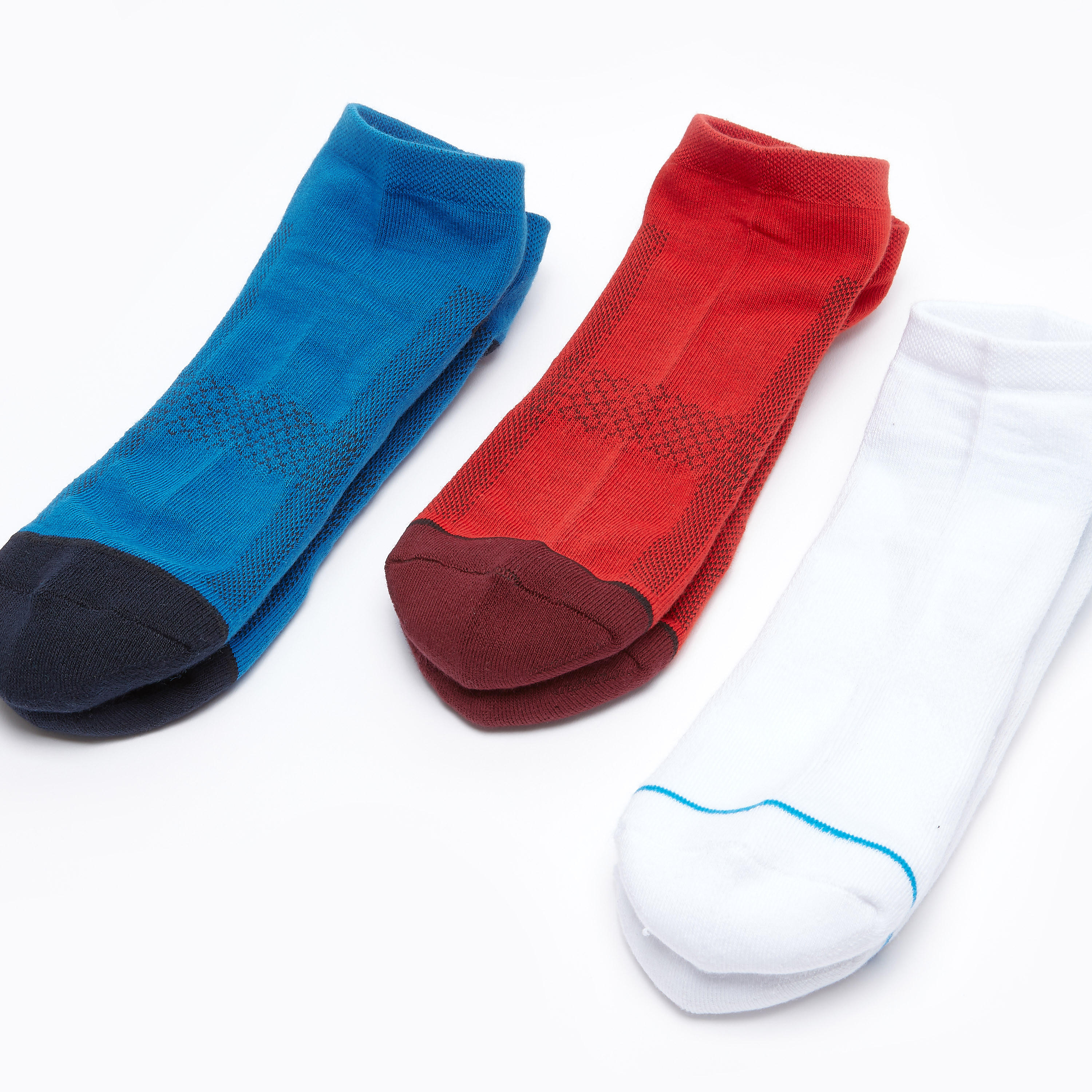 جوارب بطول الكاحل بطبعات - طقم من 3 أزواج-men-socks-image-1
