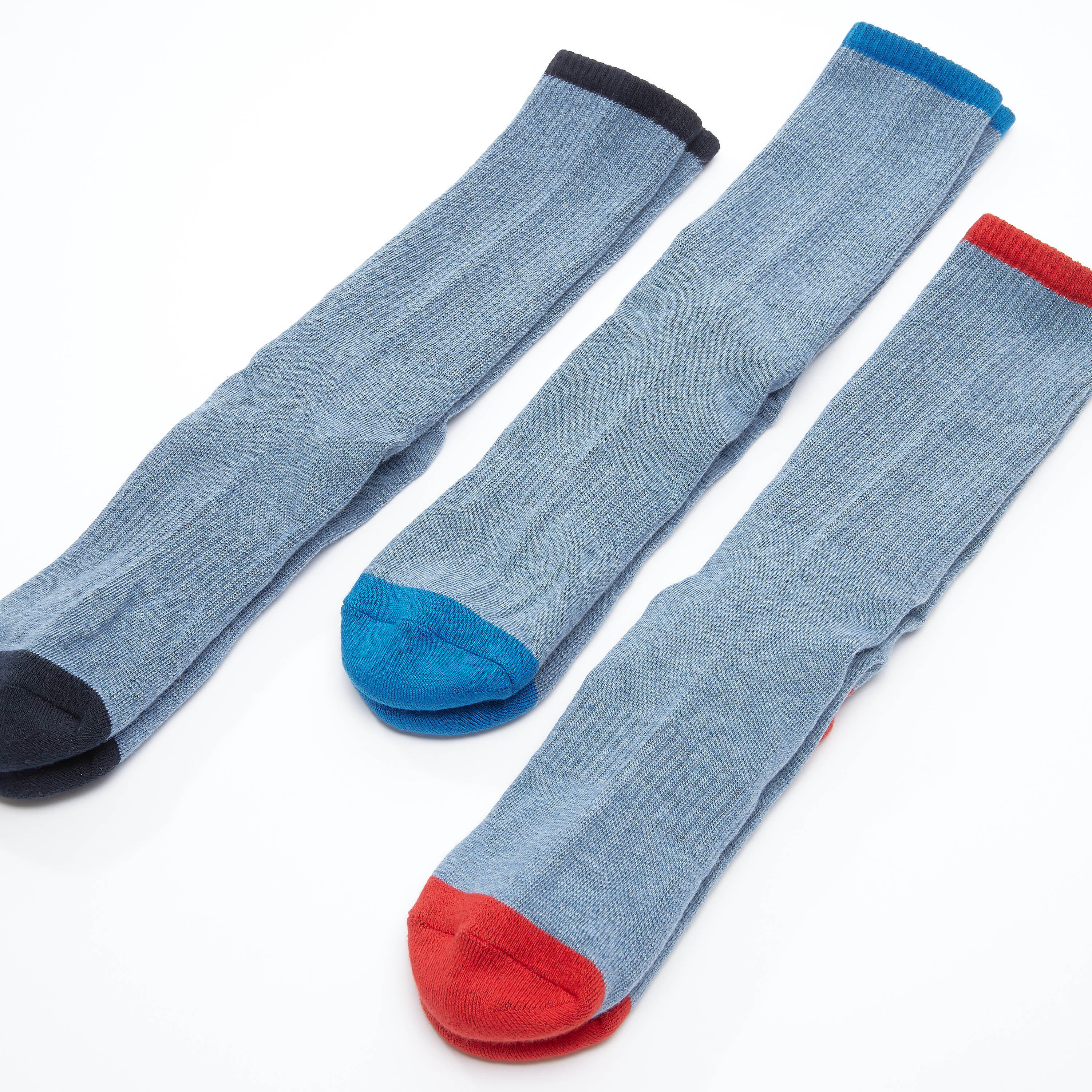 جوارب بطول متوسط - طقم من 3 أزواج-men-socks-image-3