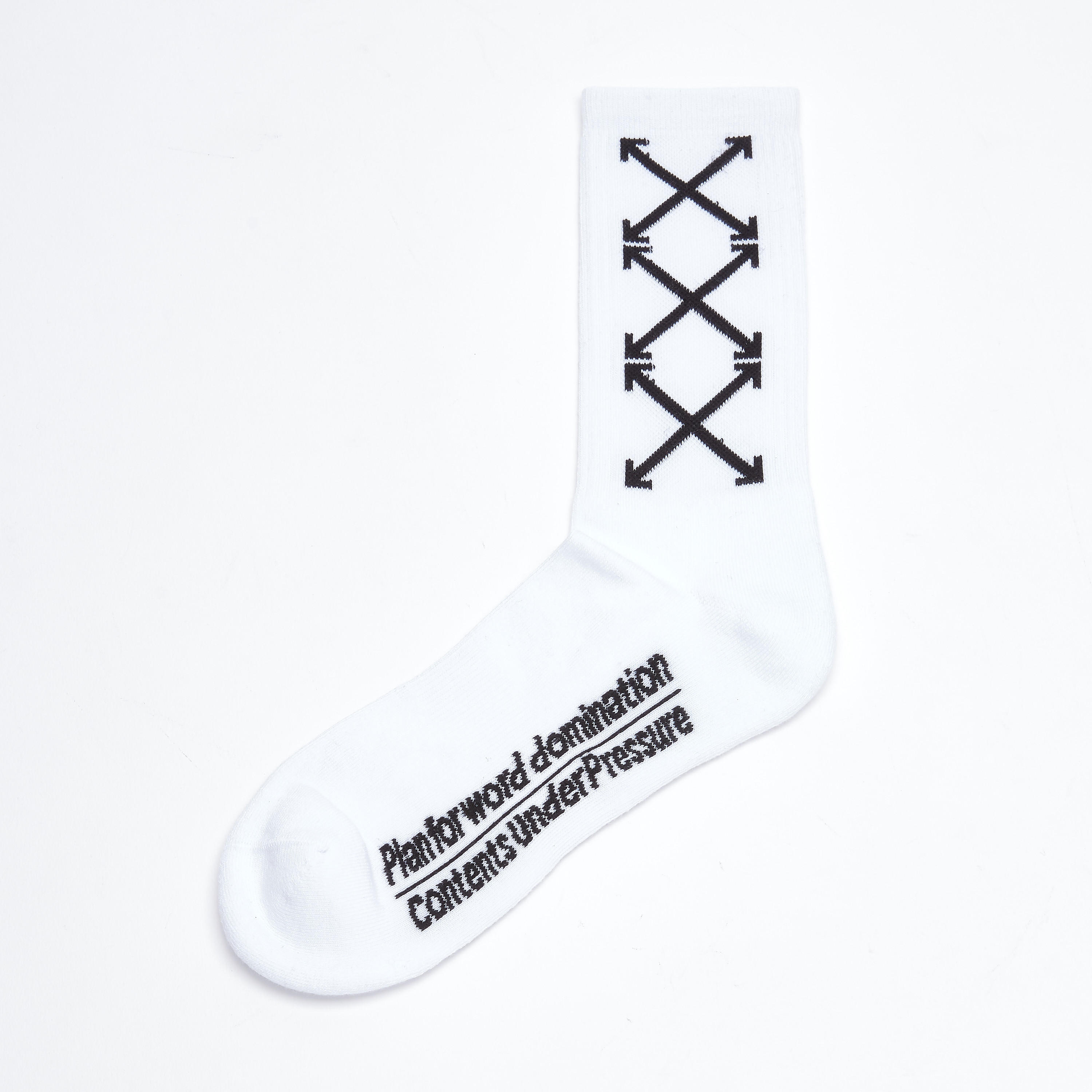 Printed Crew Length Socks-men-socks-image-2